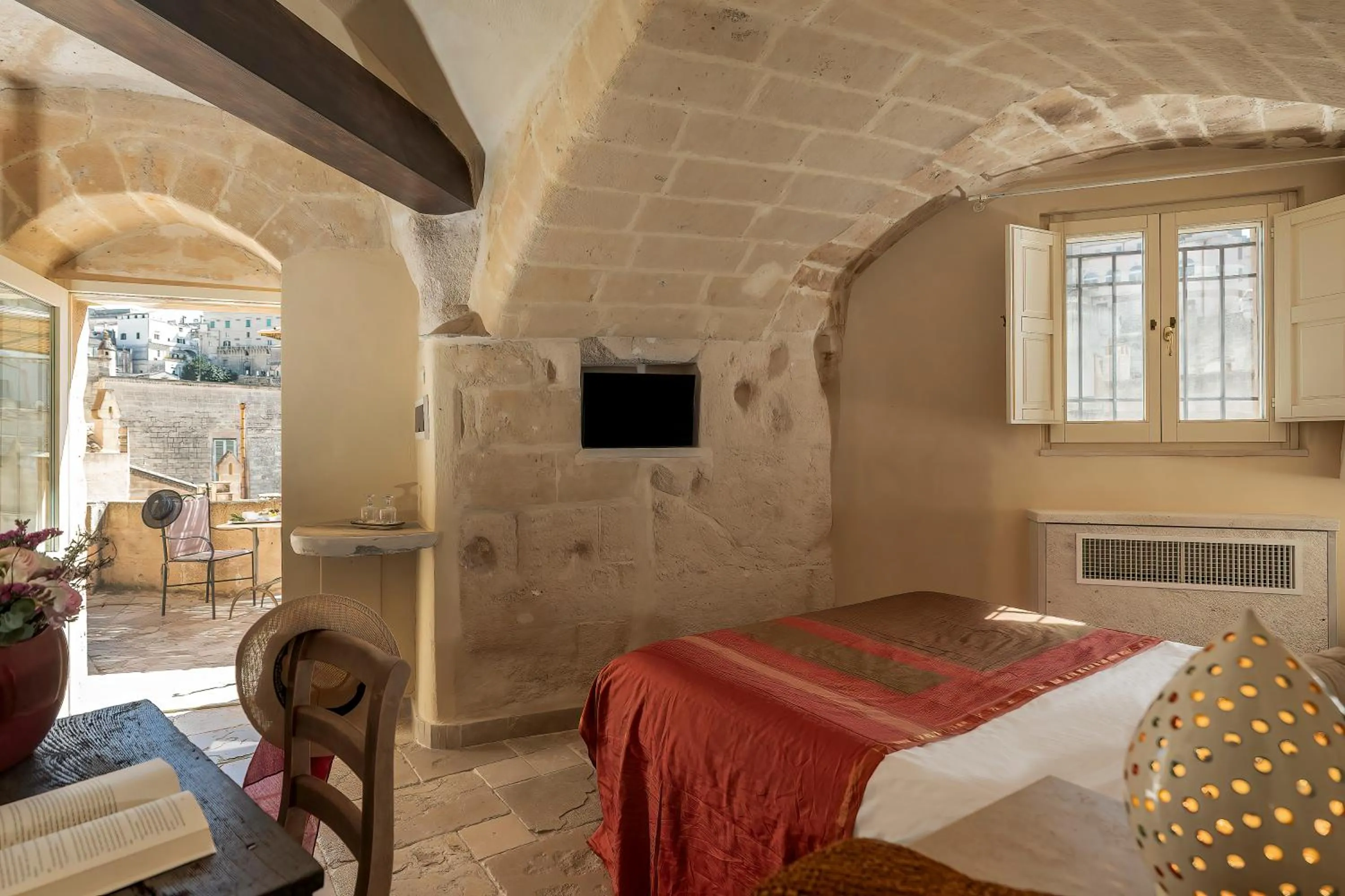 Photo of the whole room, Bed in Locanda Di San Martino Hotel & Thermae Romanae
