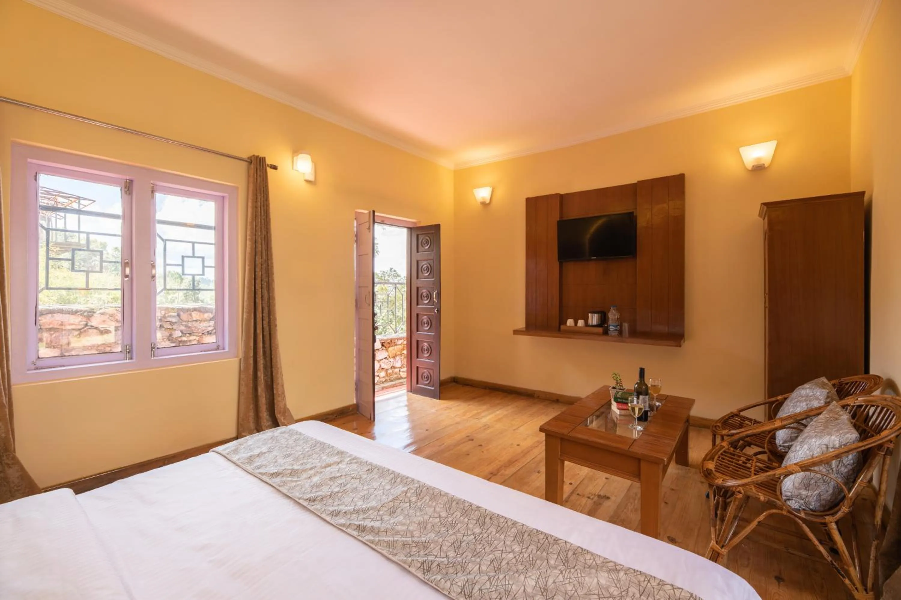 Bedroom, Bed in Binsar Eco Resort, Binsar - Uttarakhand