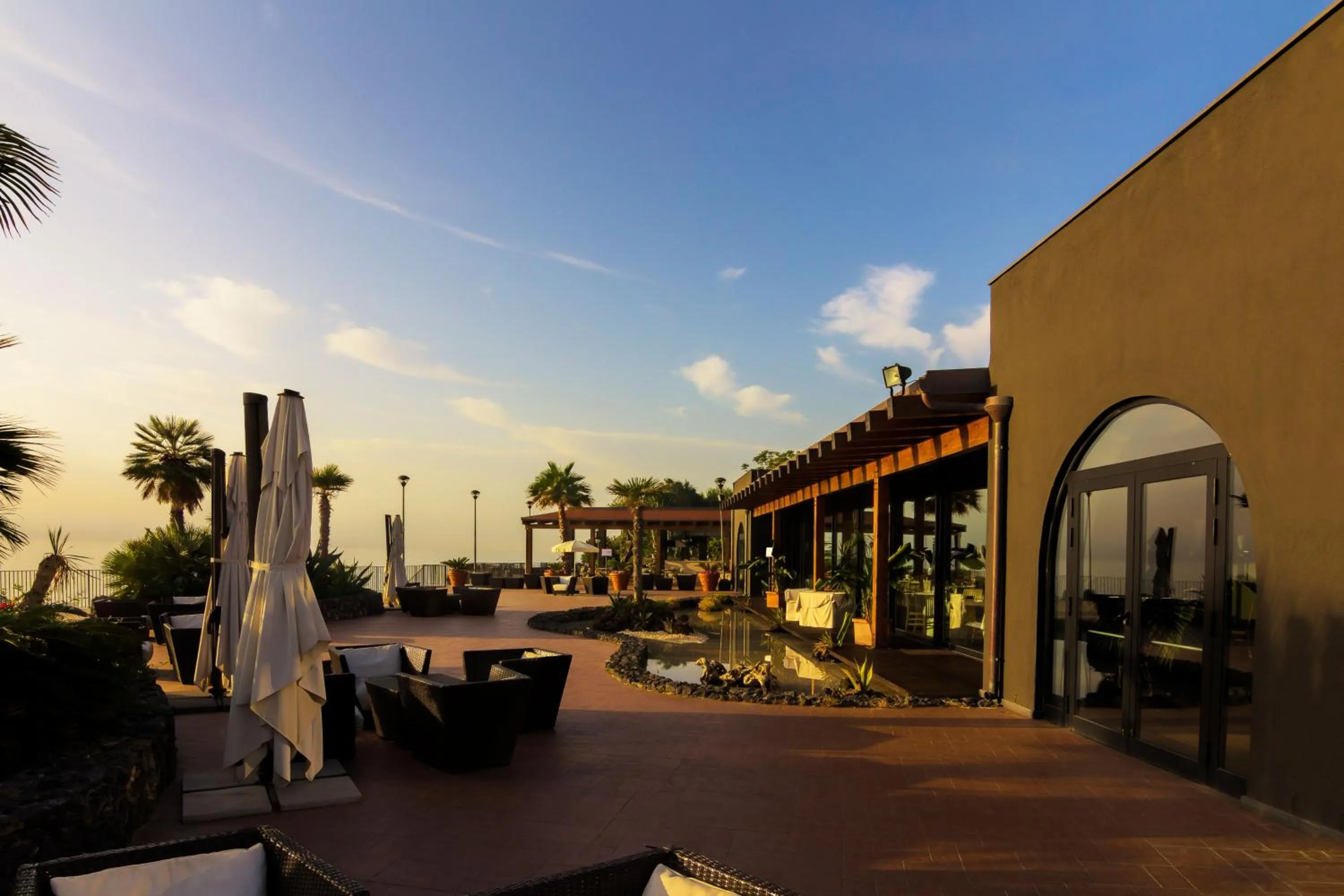 Facade/entrance in Santa Tecla Palace