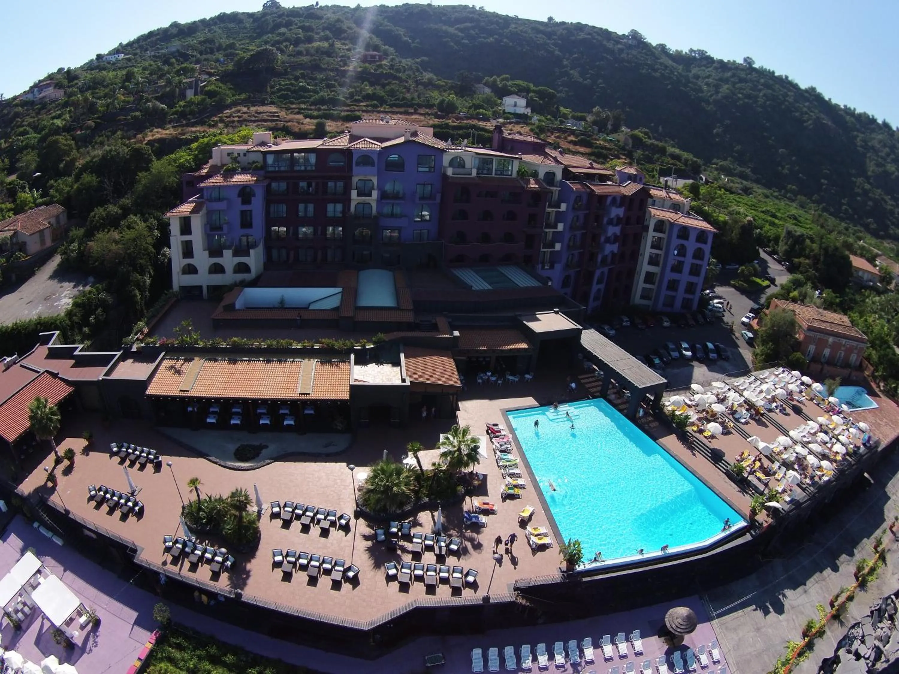 Pool view in Santa Tecla Palace