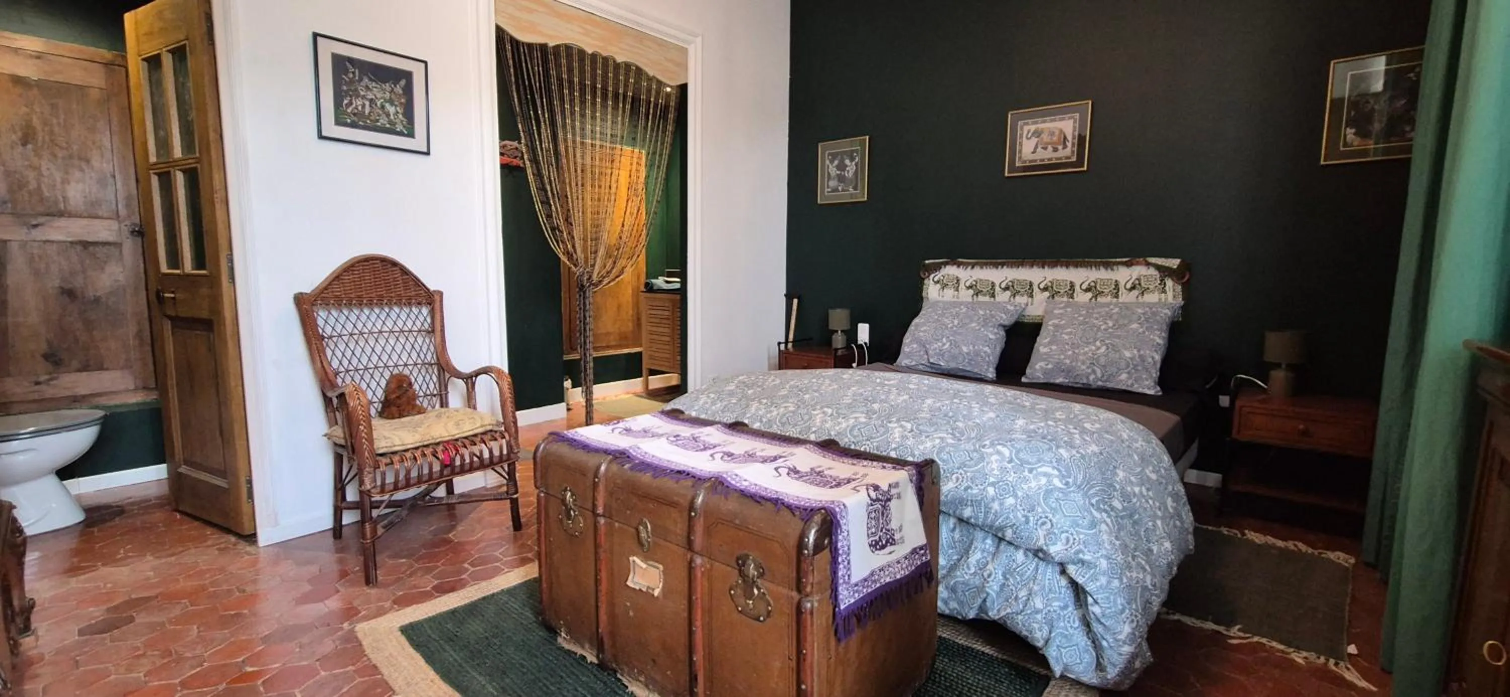 Bed in Chambres d'Hôtes Le relais des marmottes en Luberon