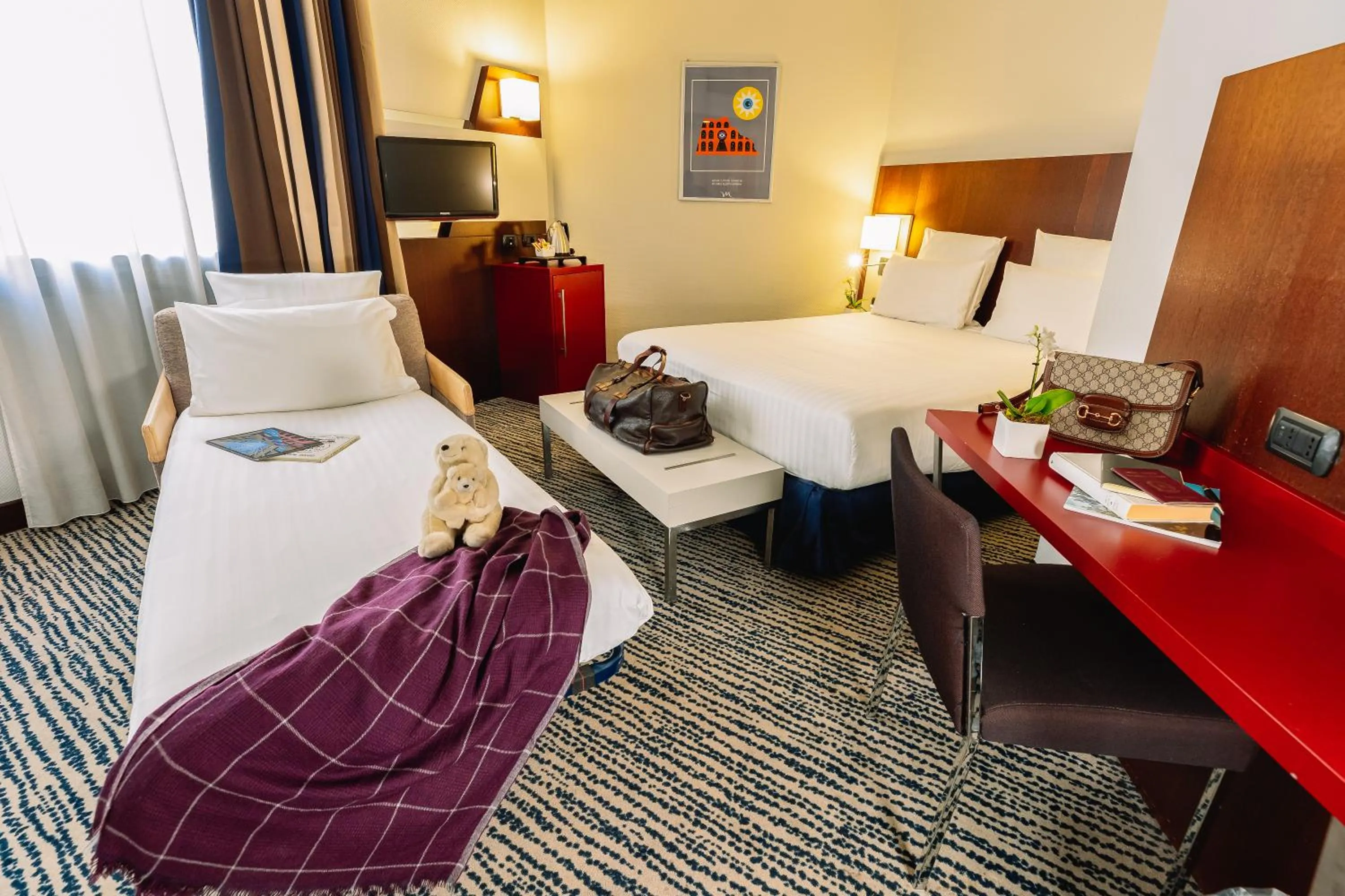 Bed in Mercure Roma Piazza Bologna