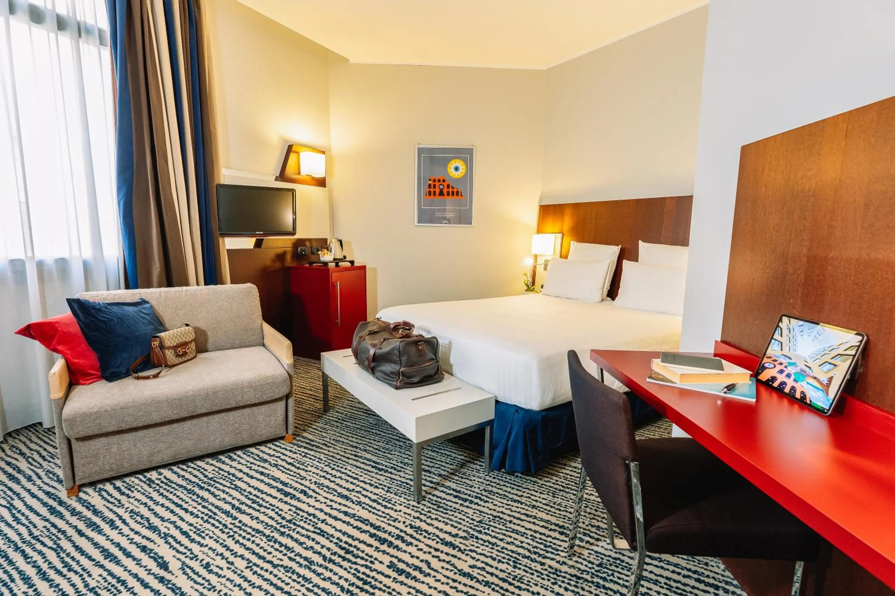 Bed in Mercure Roma Piazza Bologna