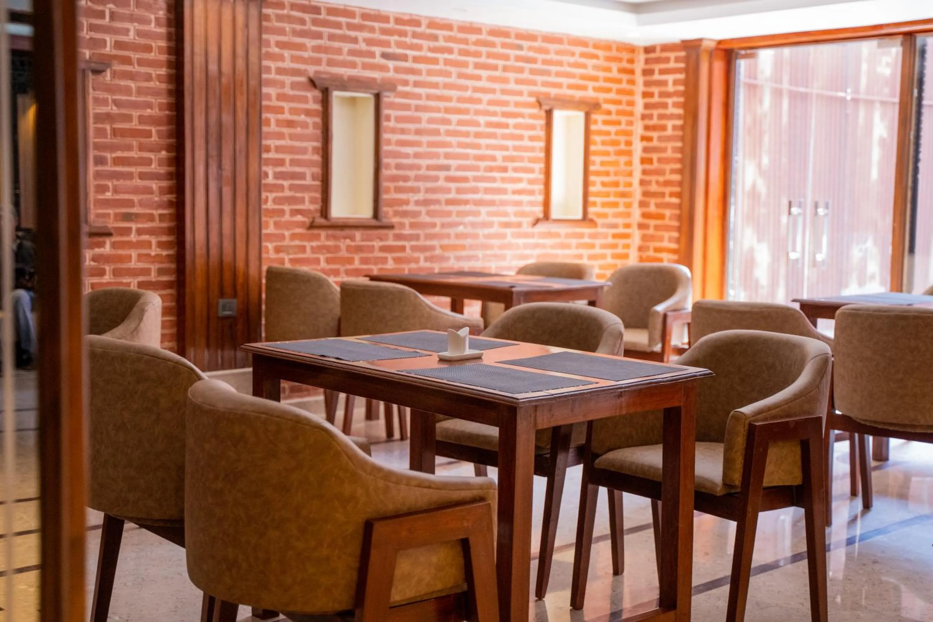 Seating area in Hotel Kailash Kutee