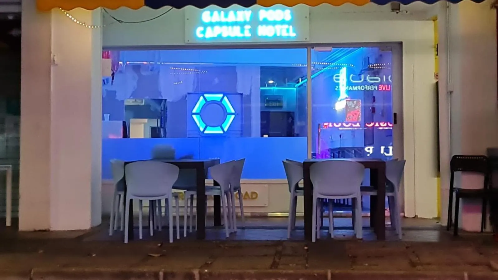 Property logo or sign in Galaxy Pods Capsule Hotel Boat Quay