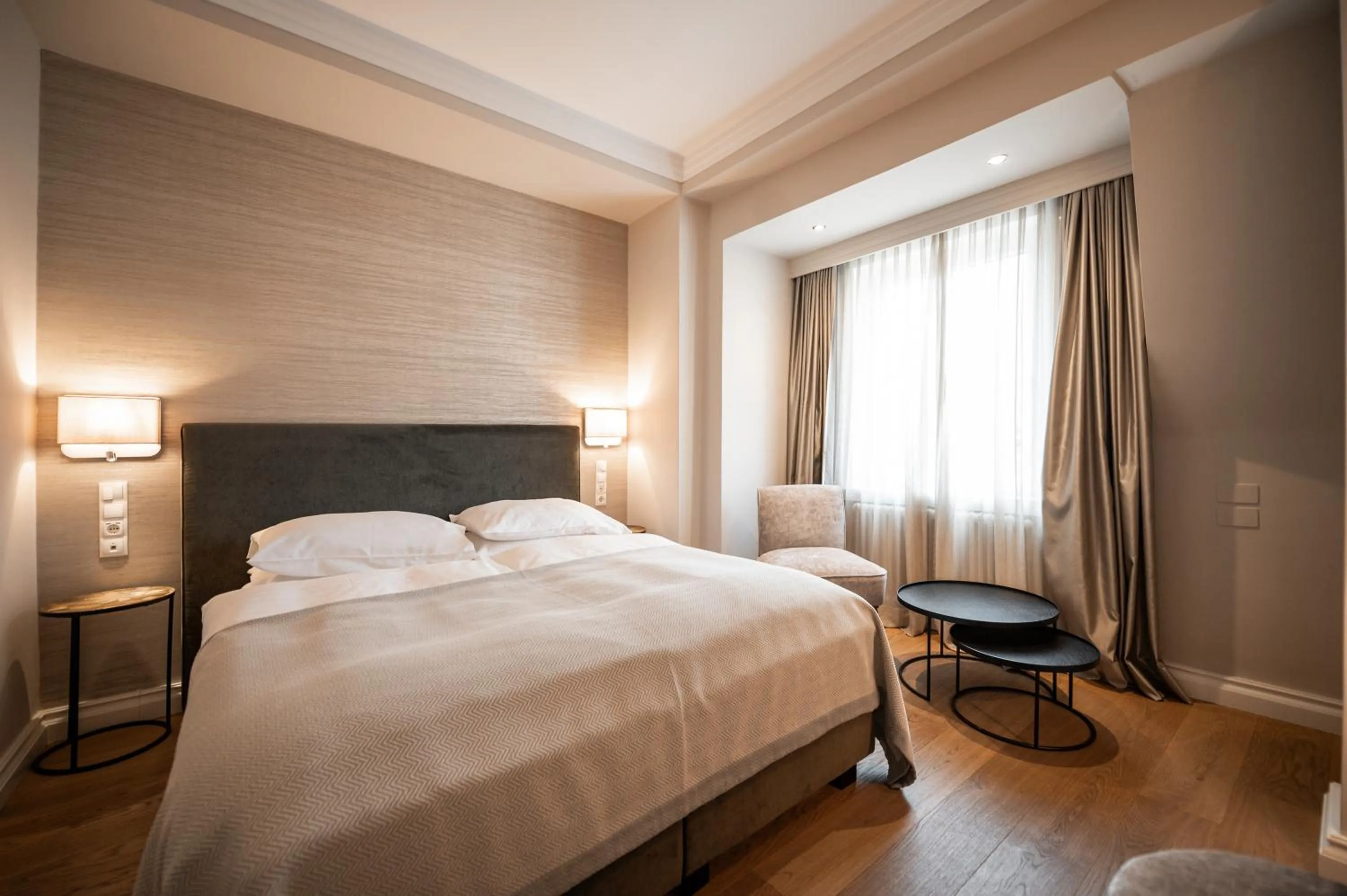 Bedroom, Bed in Hotel Europa Splendid