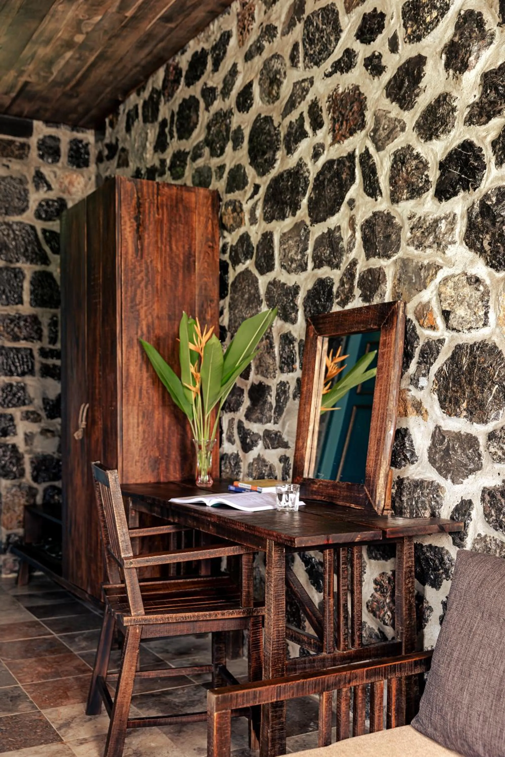 Seating area in ChezCao Rice Field Ecolodge Ninh Binh