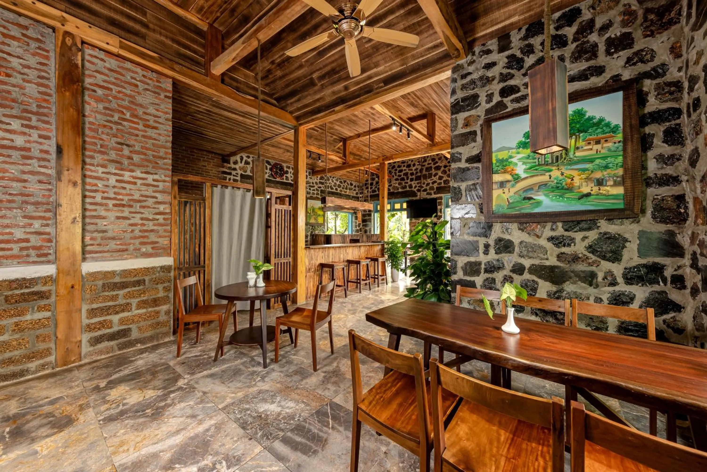 Lobby or reception in ChezCao Rice Field Ecolodge Ninh Binh