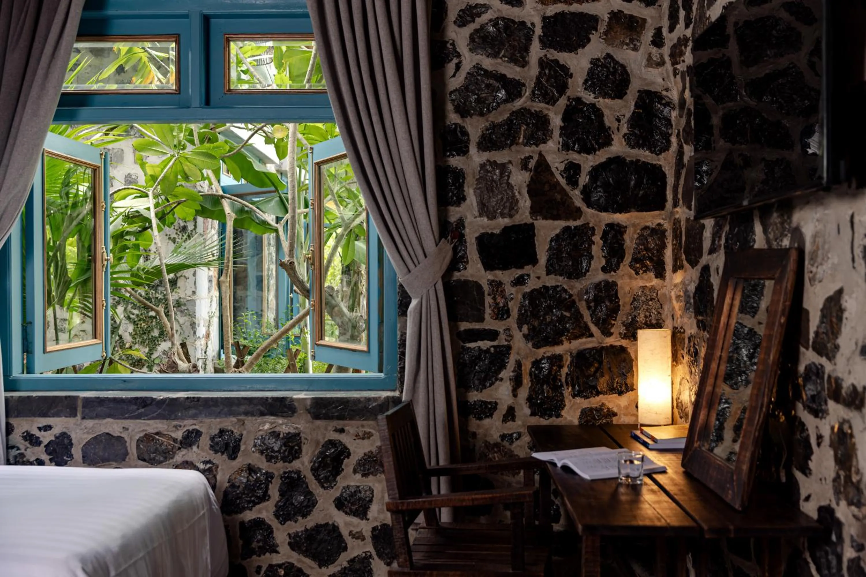 Natural landscape, Bed in ChezCao Rice Field Ecolodge Ninh Binh