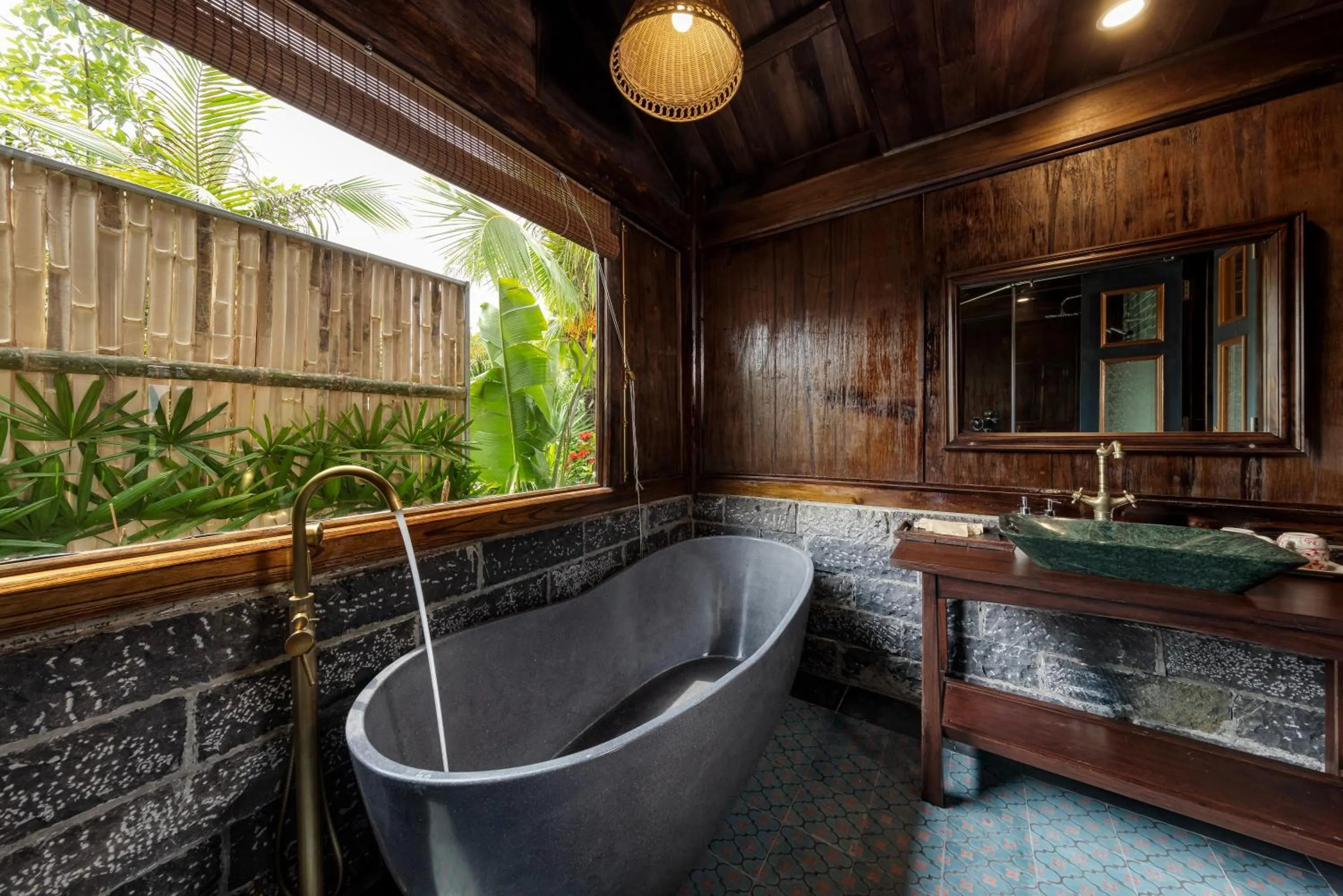 Bathroom in ChezCao Rice Field Ecolodge Ninh Binh