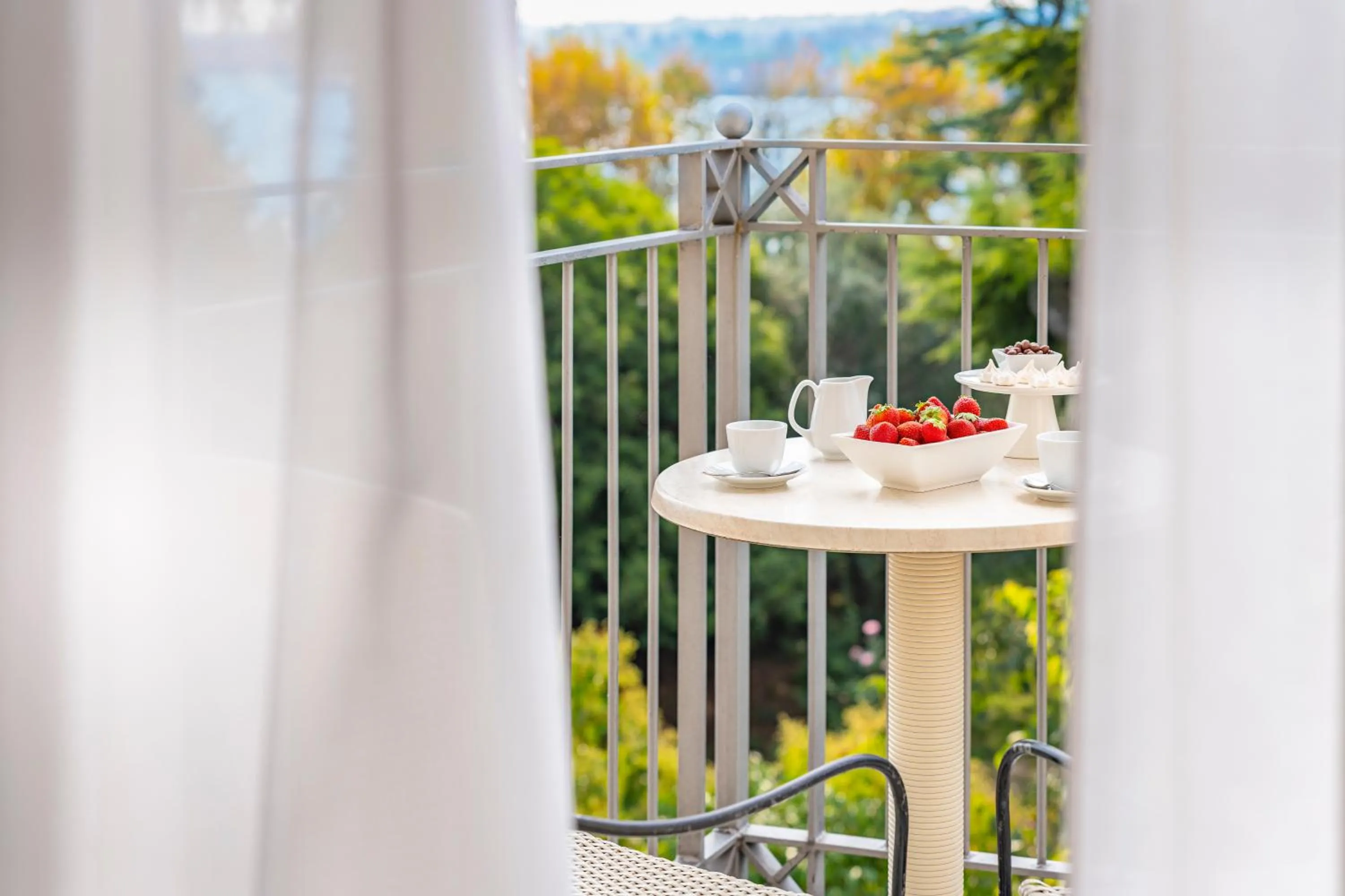 Garden view in Villa Rosa Hotel Desenzano