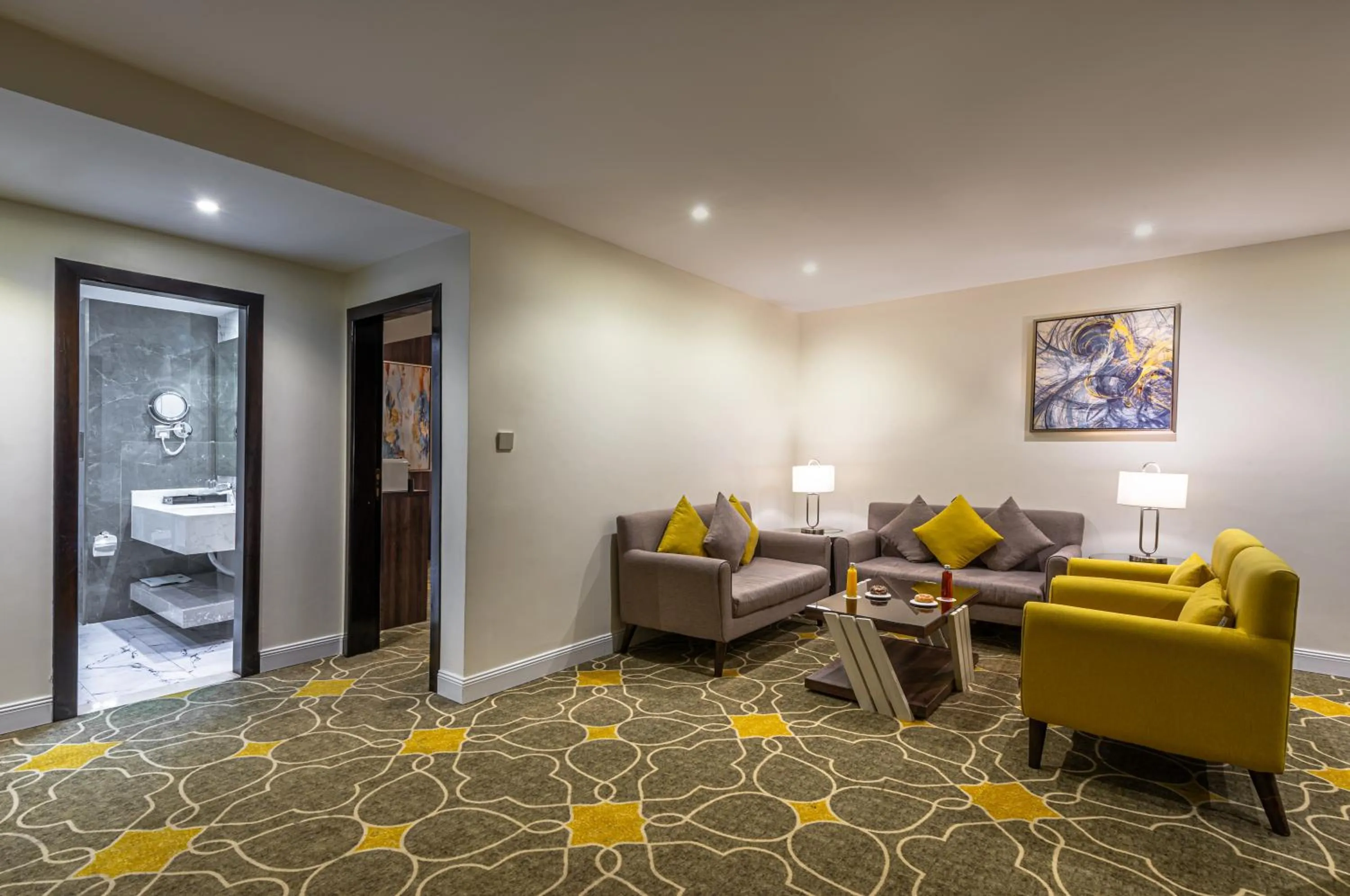 Bed in Abha Gardn Millennium Hotel