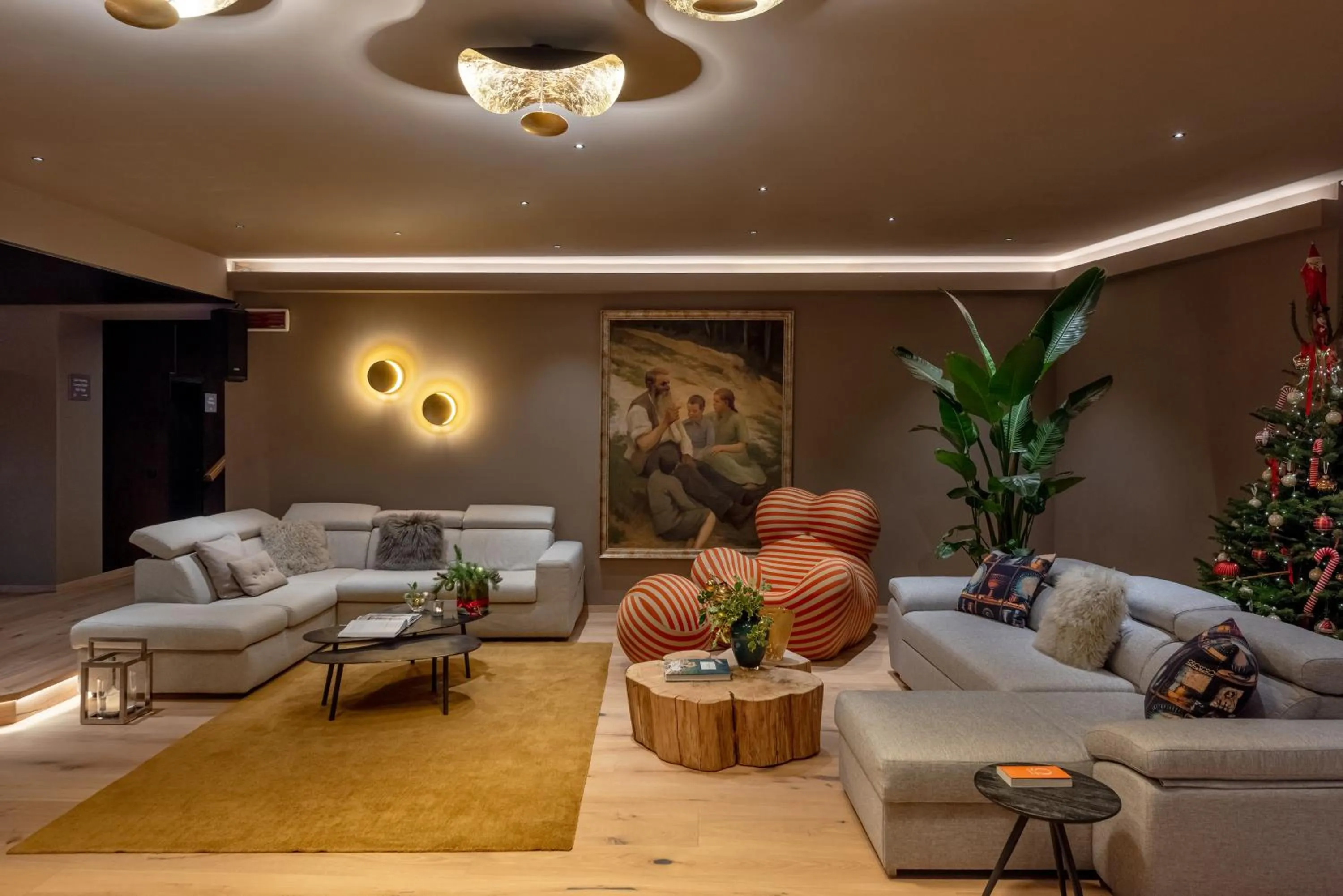 Lounge or bar in Alp Wellness Sport Hotel Panorama