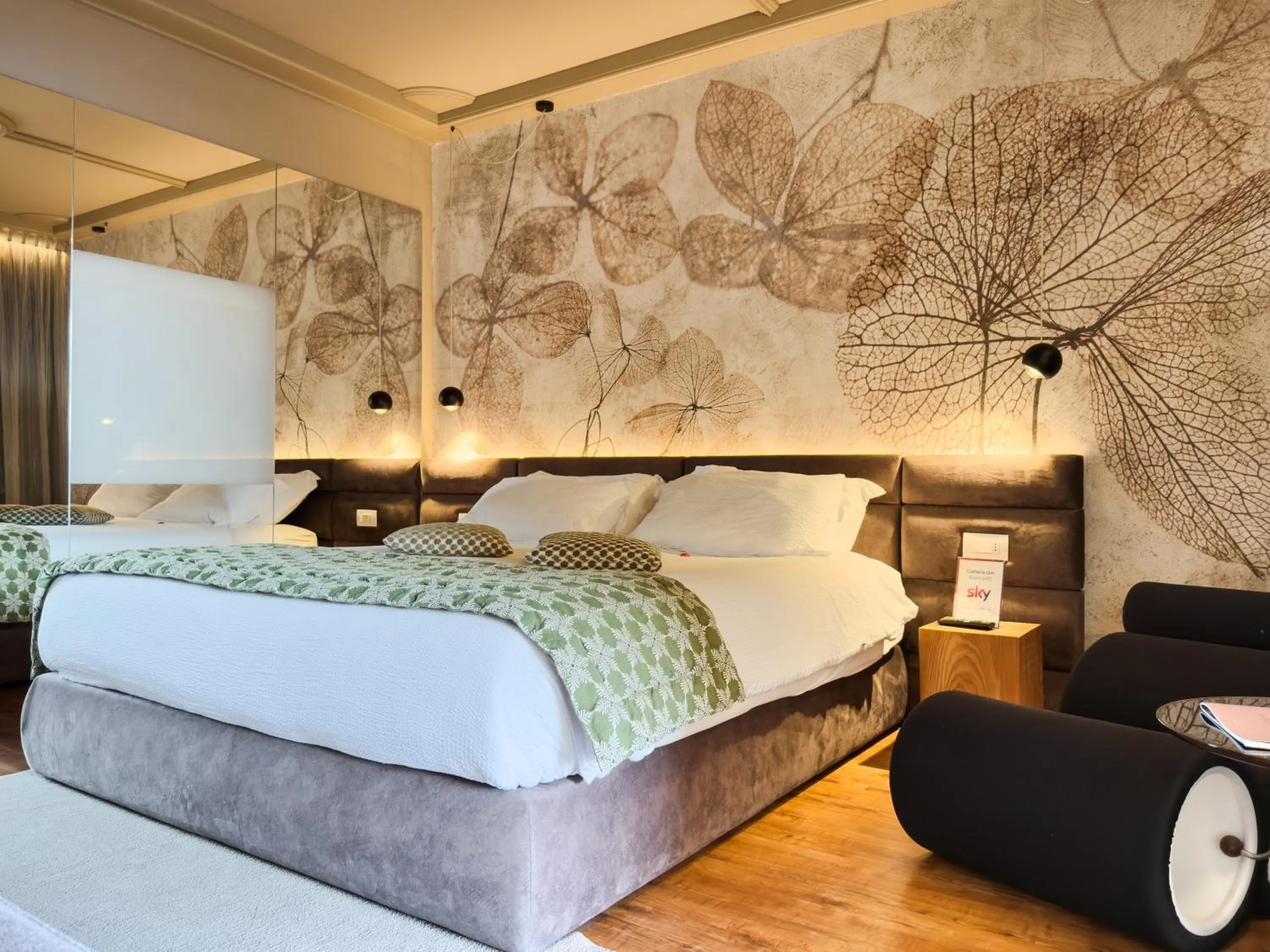 Bed in Alp & Wellness Sport Hotel Panorama