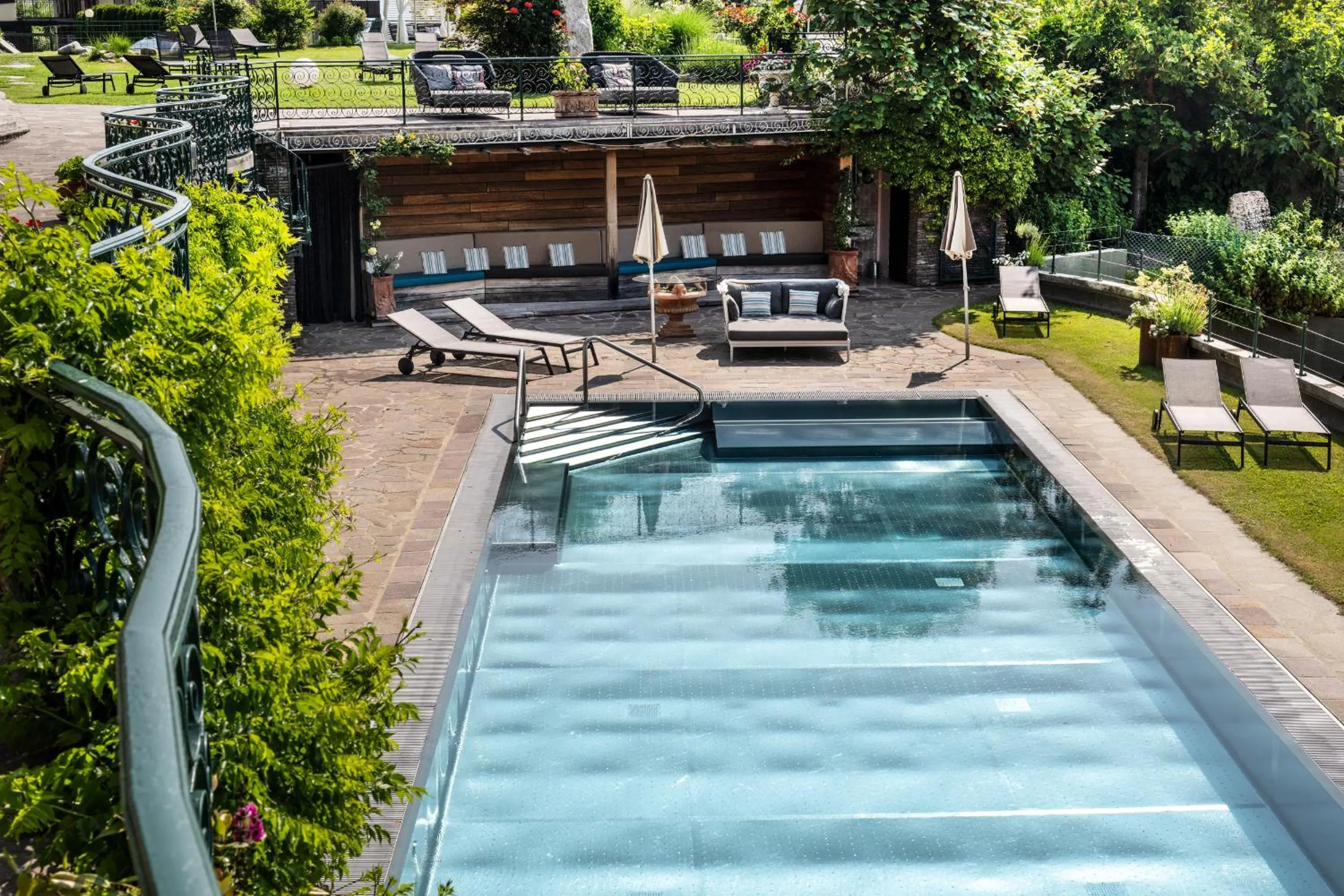 Swimming pool in Alp Wellness Sport Hotel Panorama