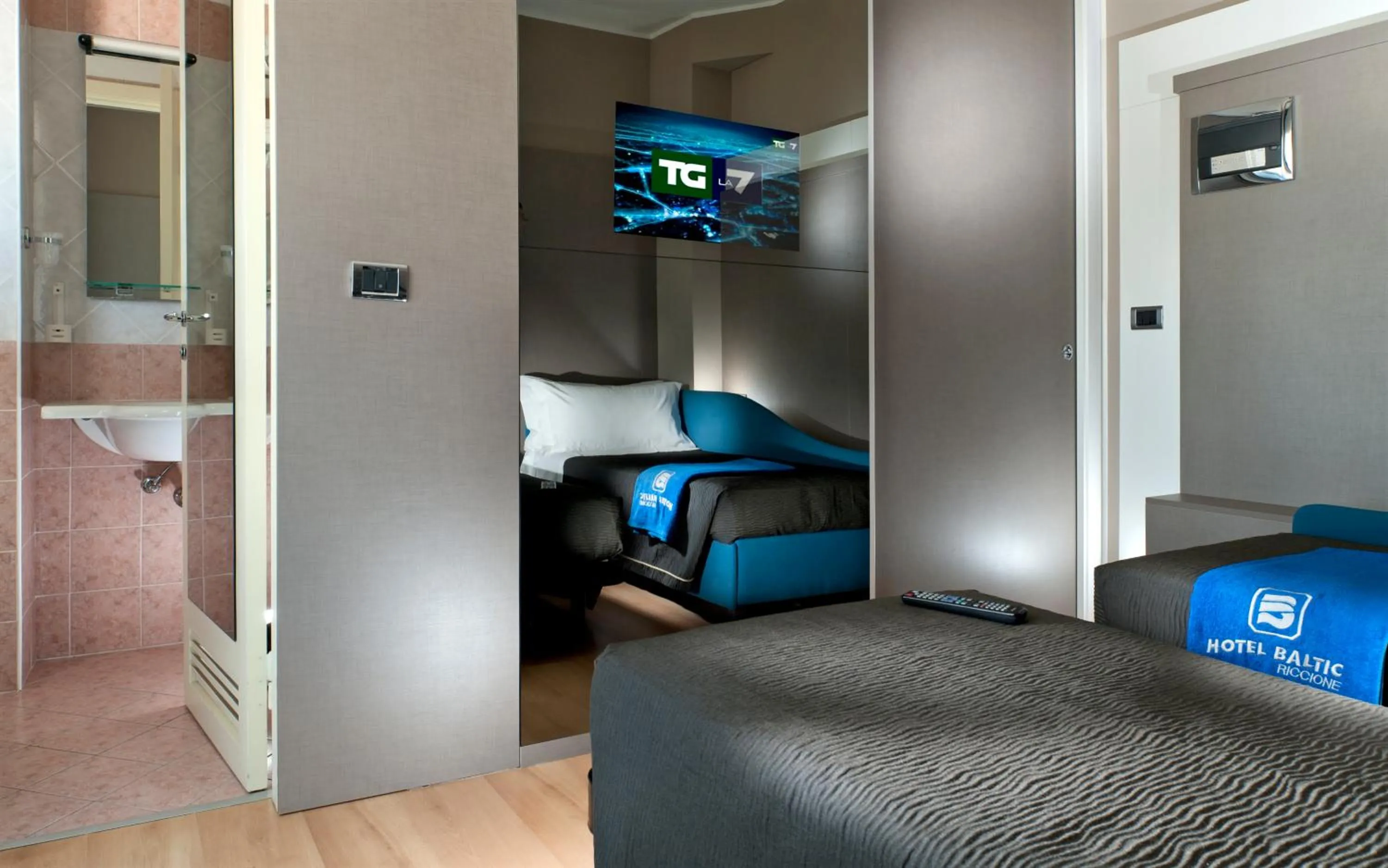 Bed in Hotel Baltic Riccione-Fronte Mare