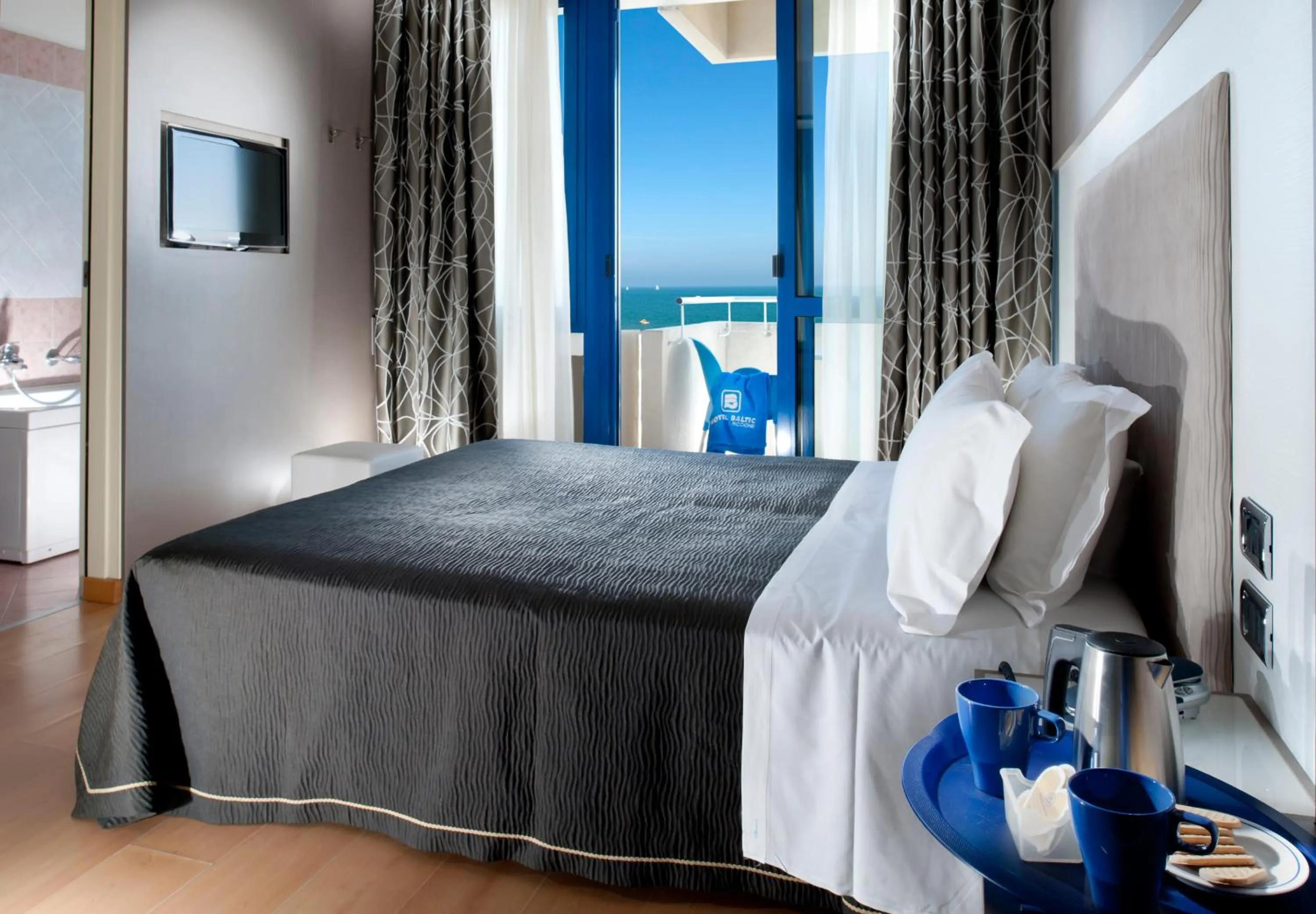 Bed in Hotel Baltic Riccione-Fronte Mare