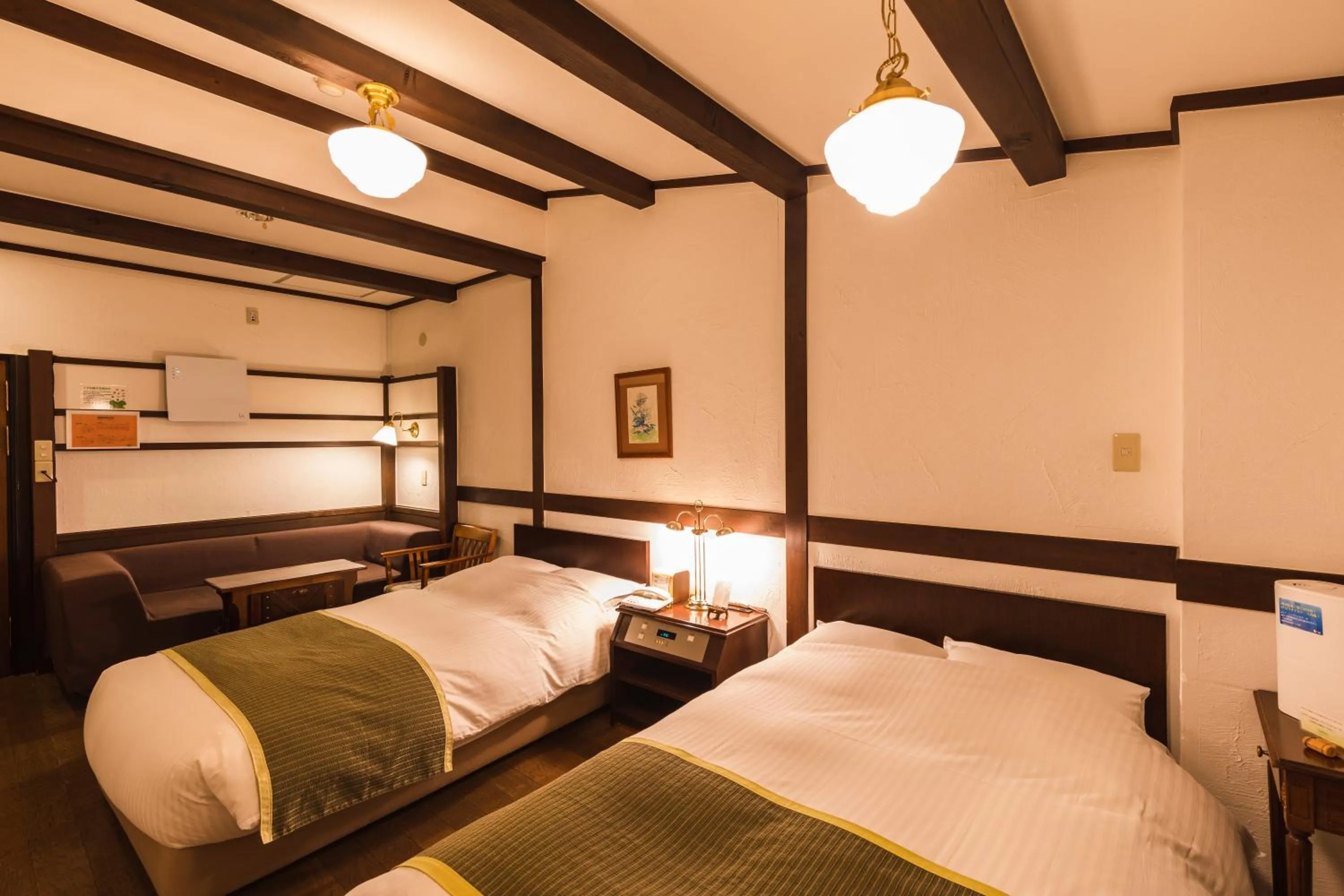 Bed in Hotel Jogakura