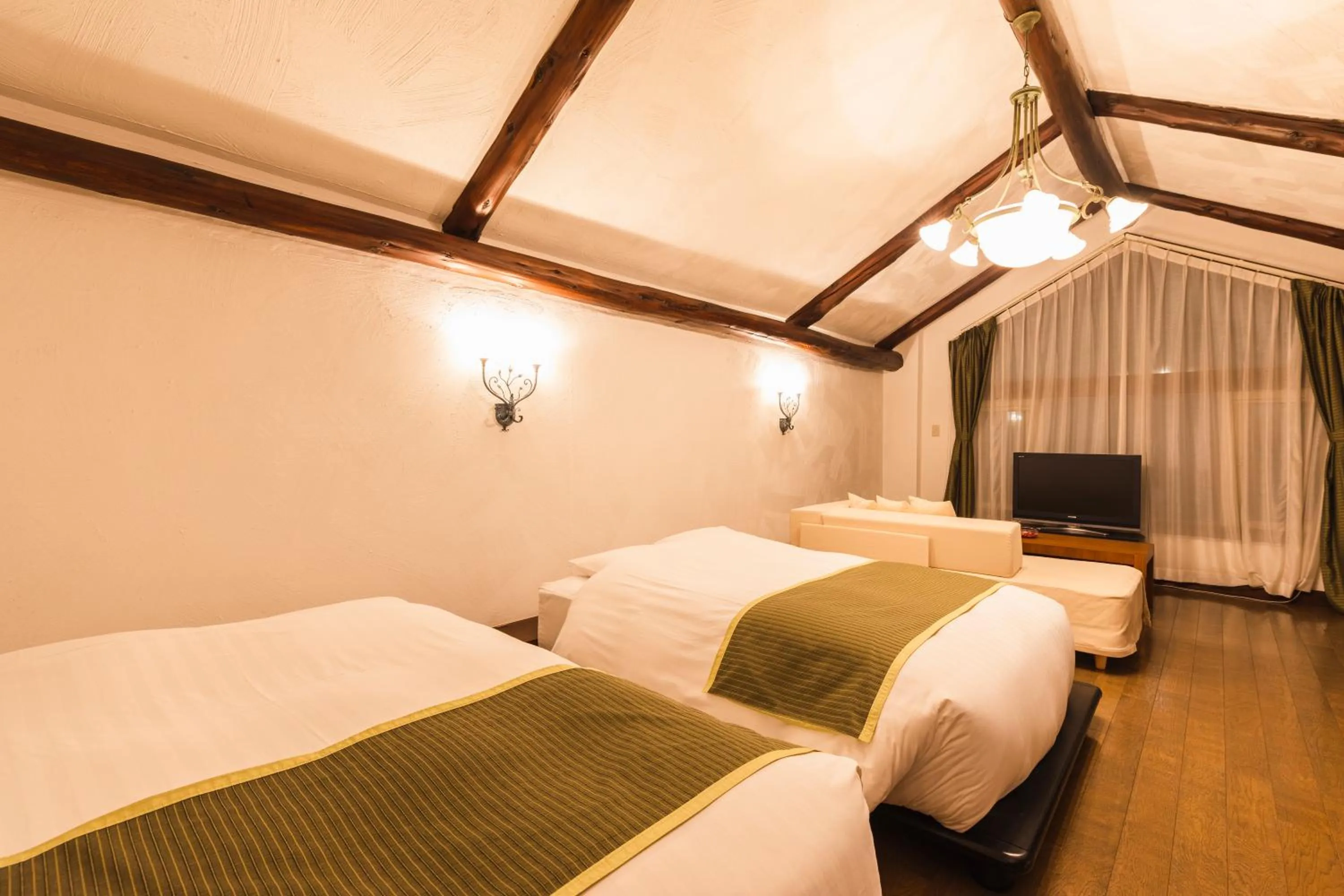 Bed in Hotel Jogakura