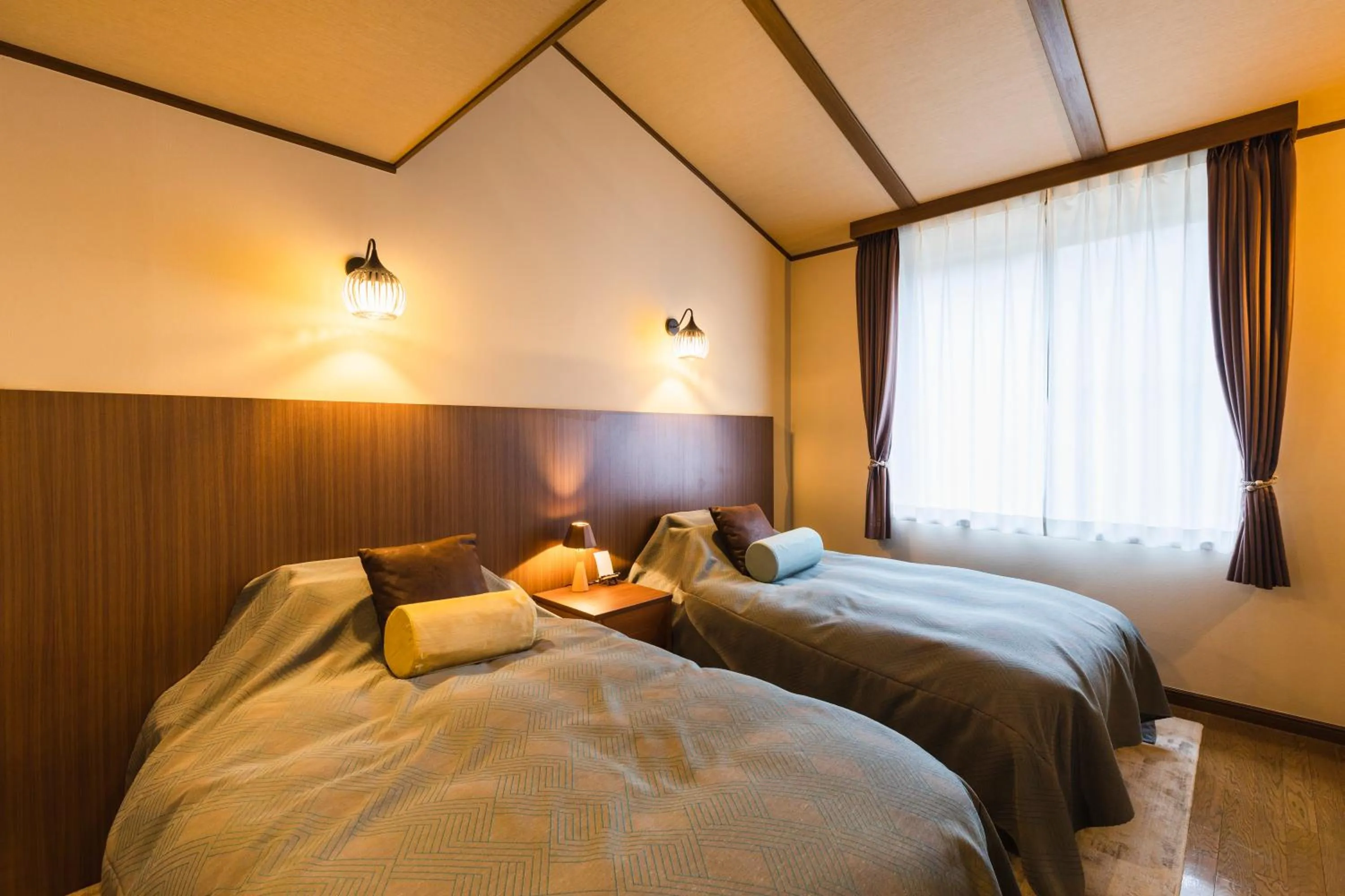 Bed in Hotel Jogakura