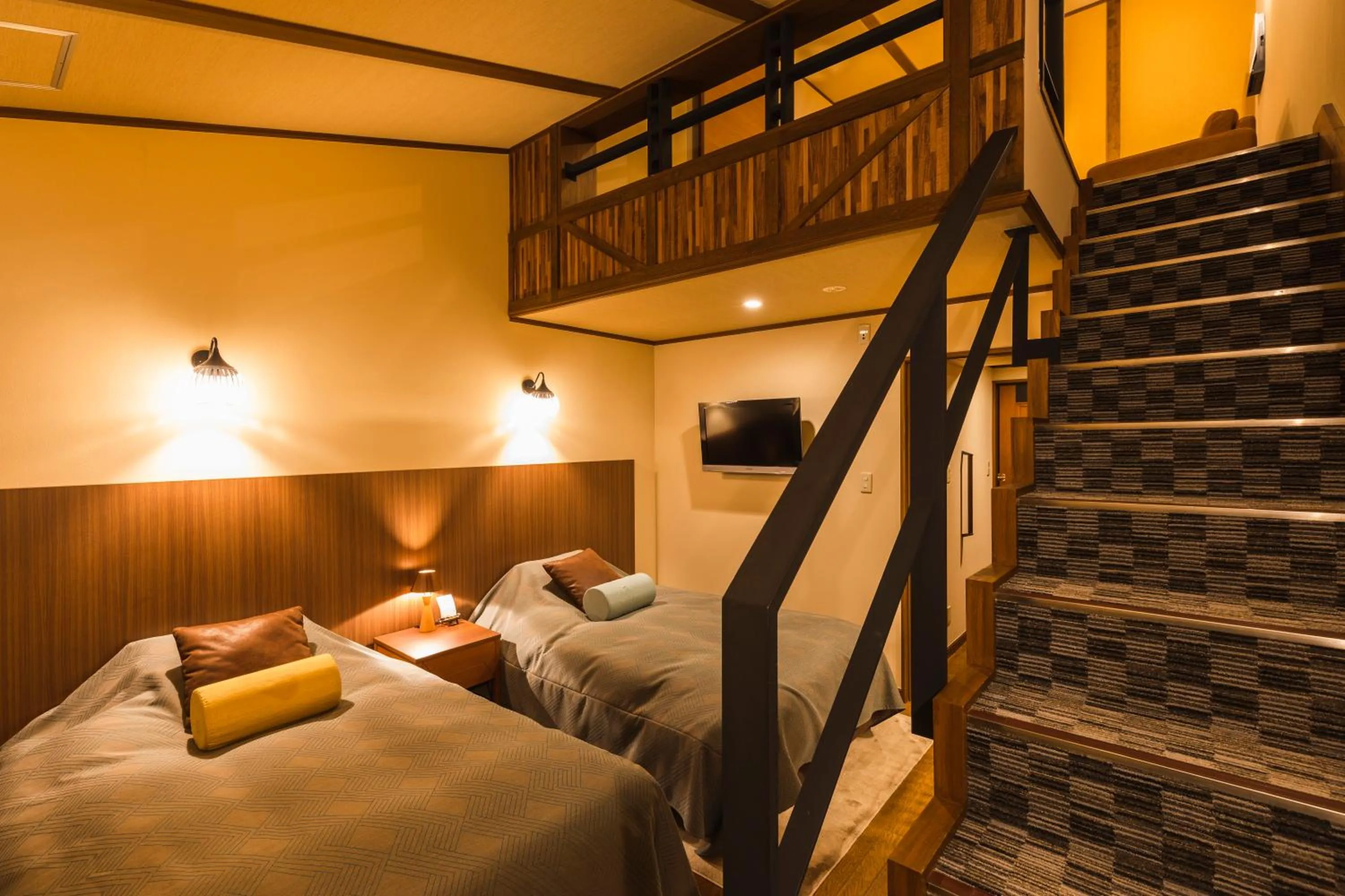 Bed in Hotel Jogakura