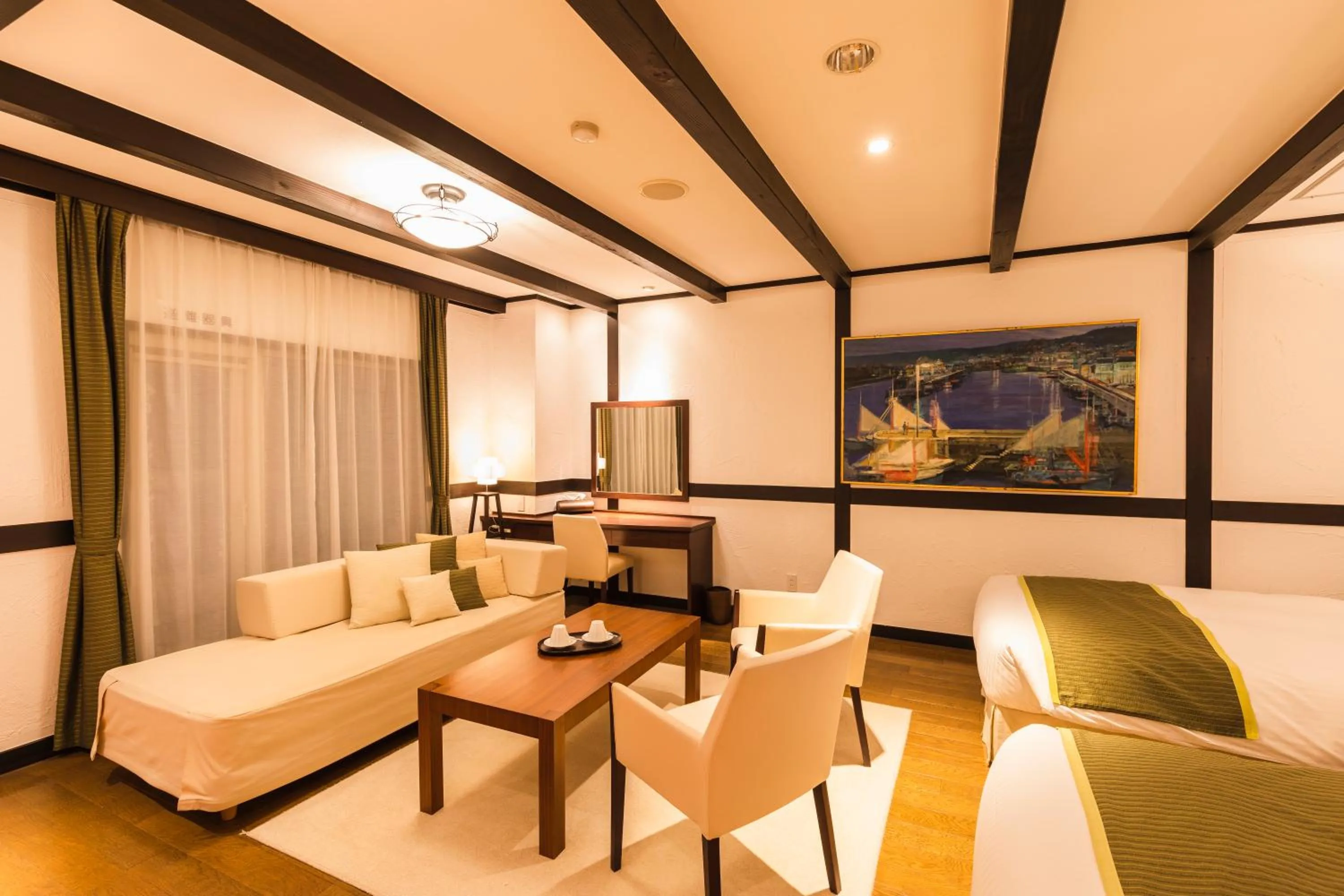 Bed in Hotel Jogakura