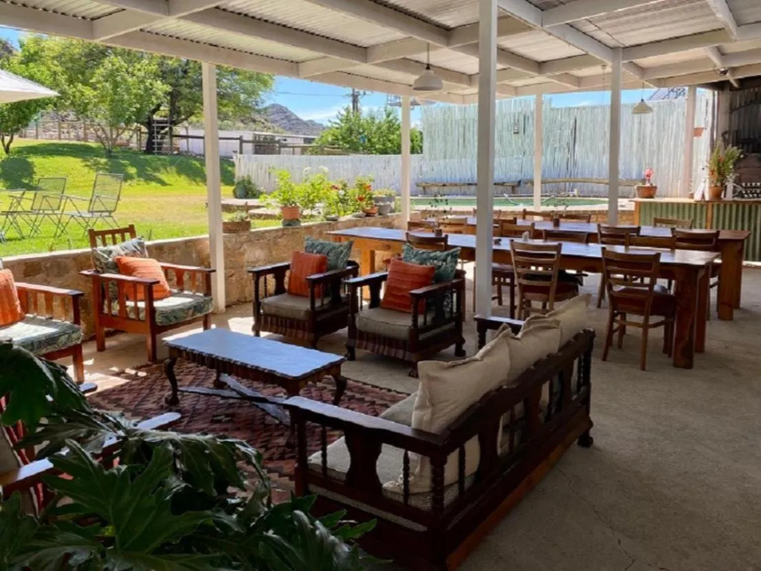 Patio in Klaarstroom Hotel