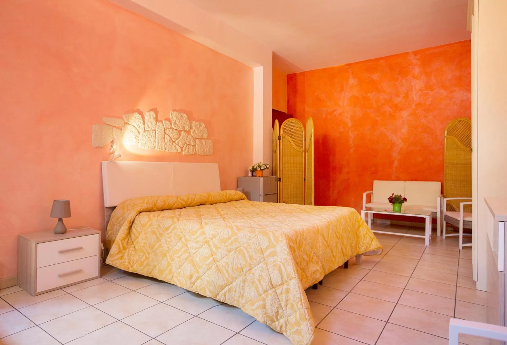 Bed in Sikania Suite