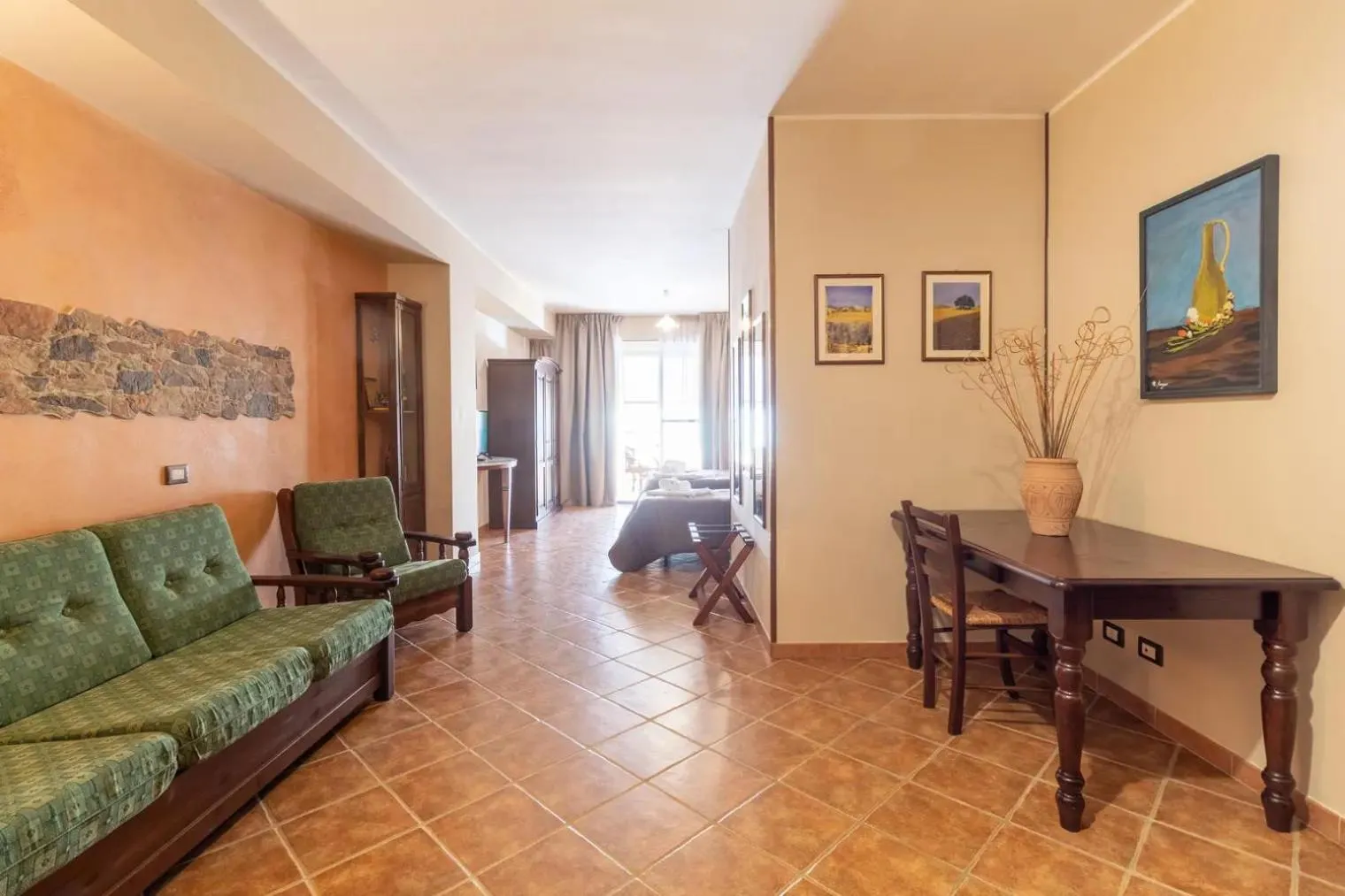 Living room in Sikania Suite