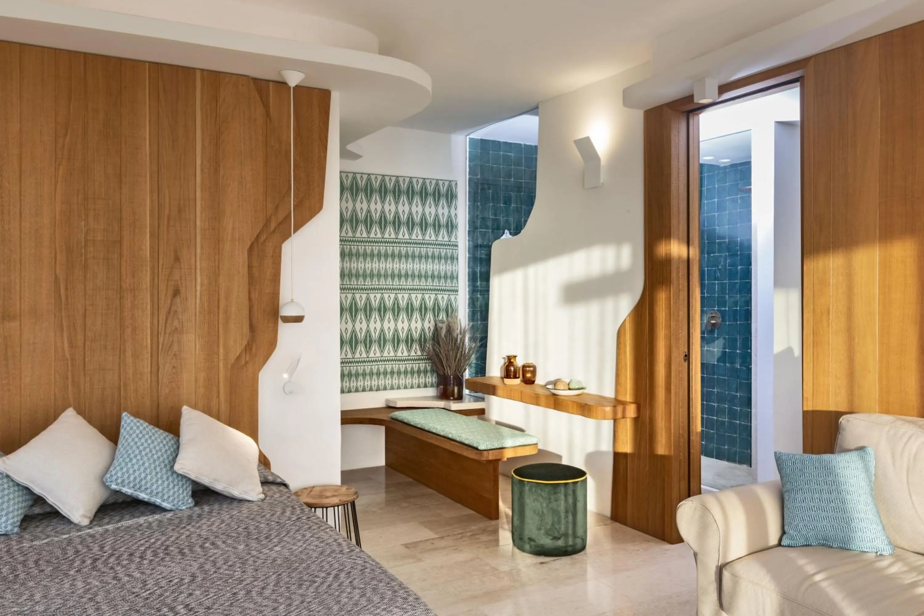 Bed in Hotel Grand Relais Dei Nuraghi