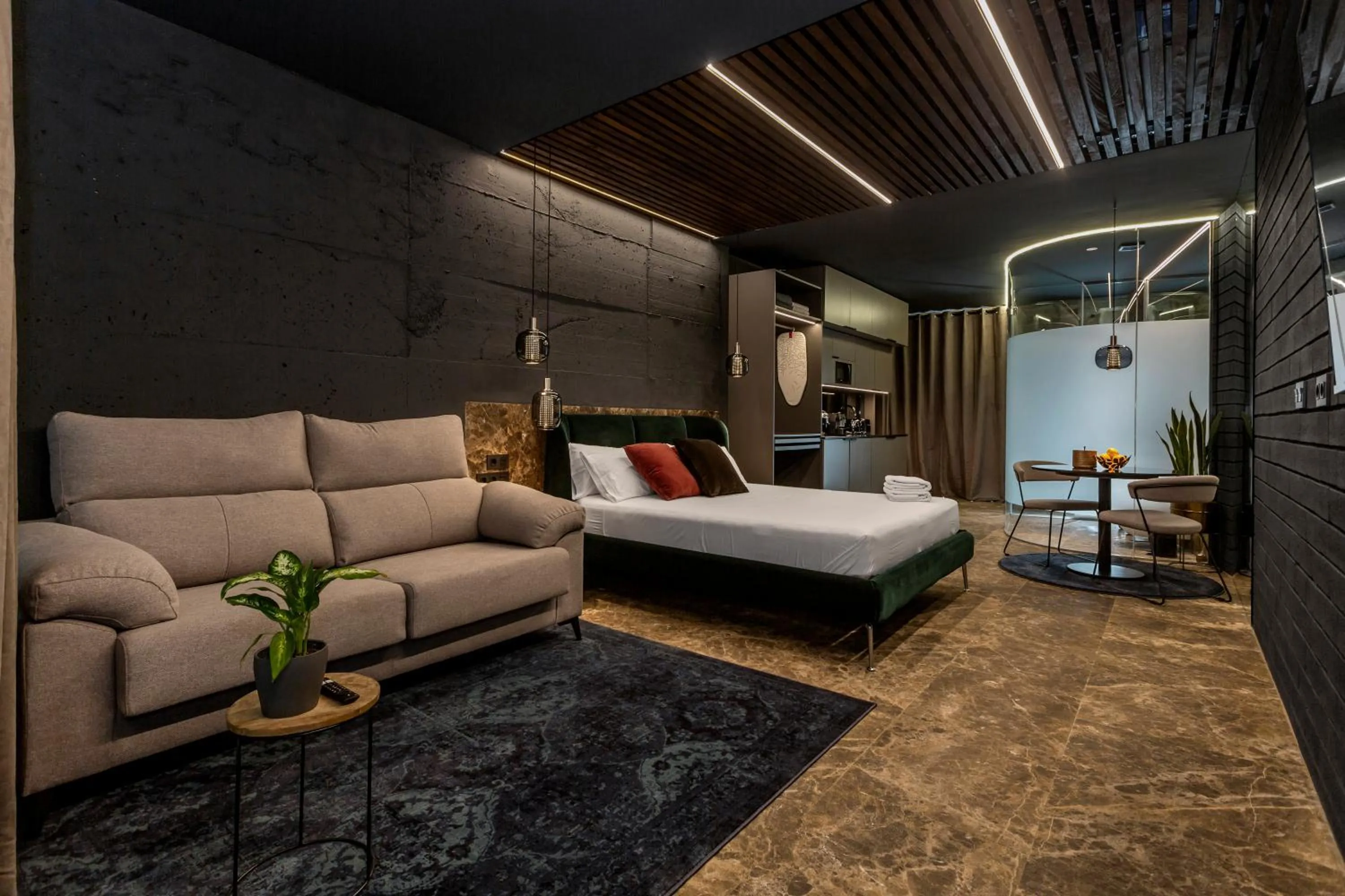 Bed in Apartaestudios Evolution Luxury