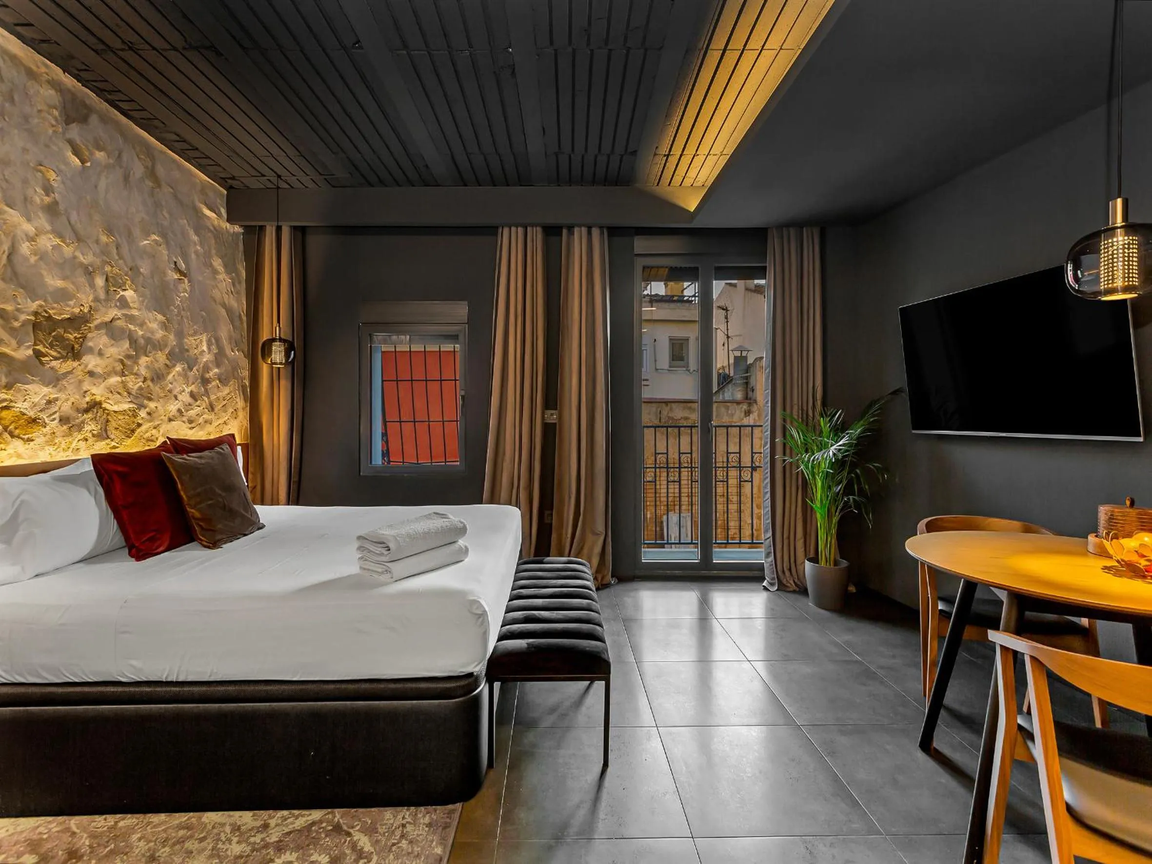 Bed in Apartaestudios Evolution Luxury