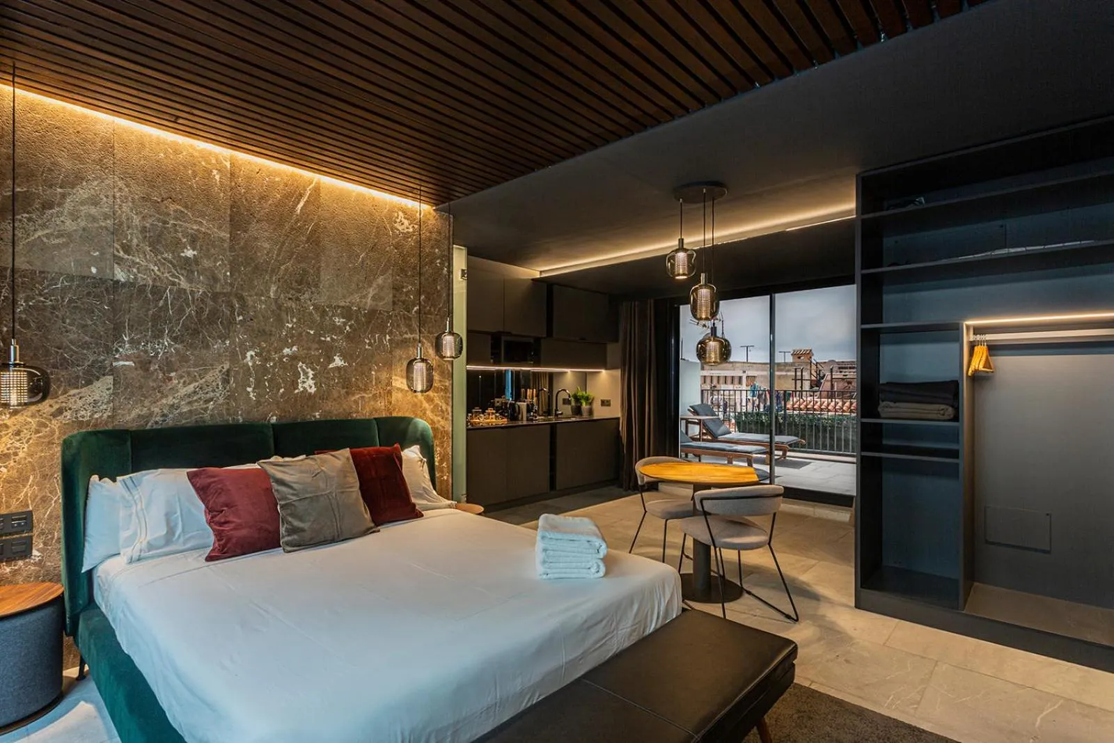 Bed in Apartaestudios Evolution Luxury