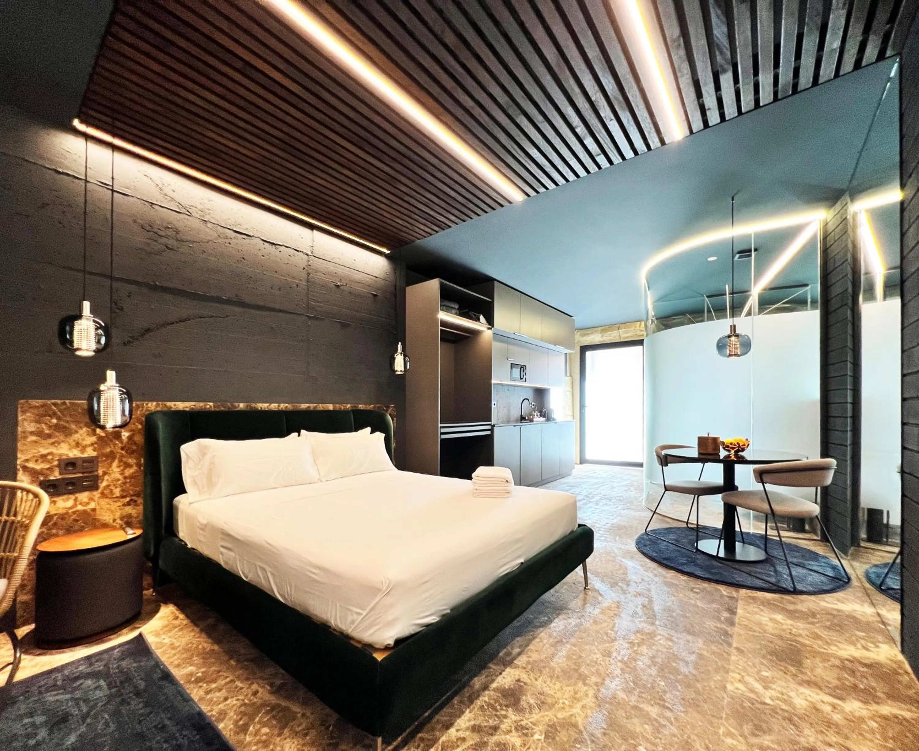 Bed in Apartaestudios Evolution Luxury