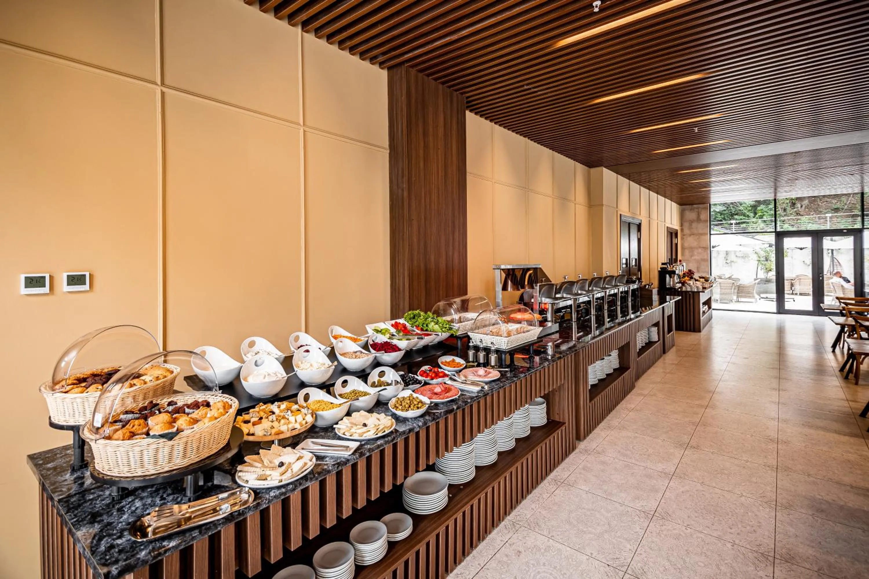 Buffet breakfast in Kutaisi Inn