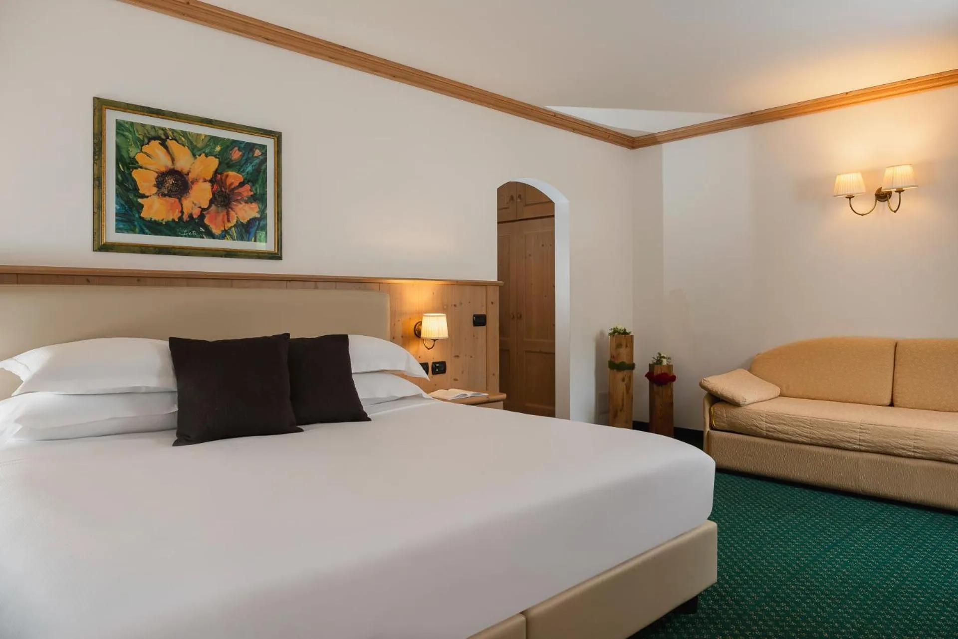 Bed in Hotel La Maison Wellness & Spa