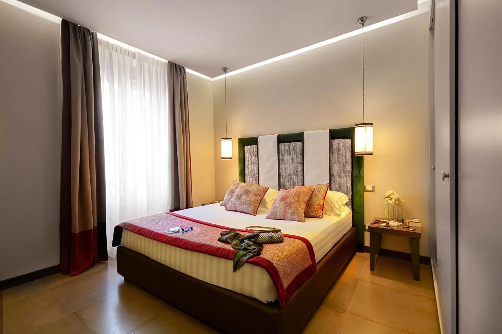 Bedroom, Bed in Trianon Borgo Pio Aparthotel