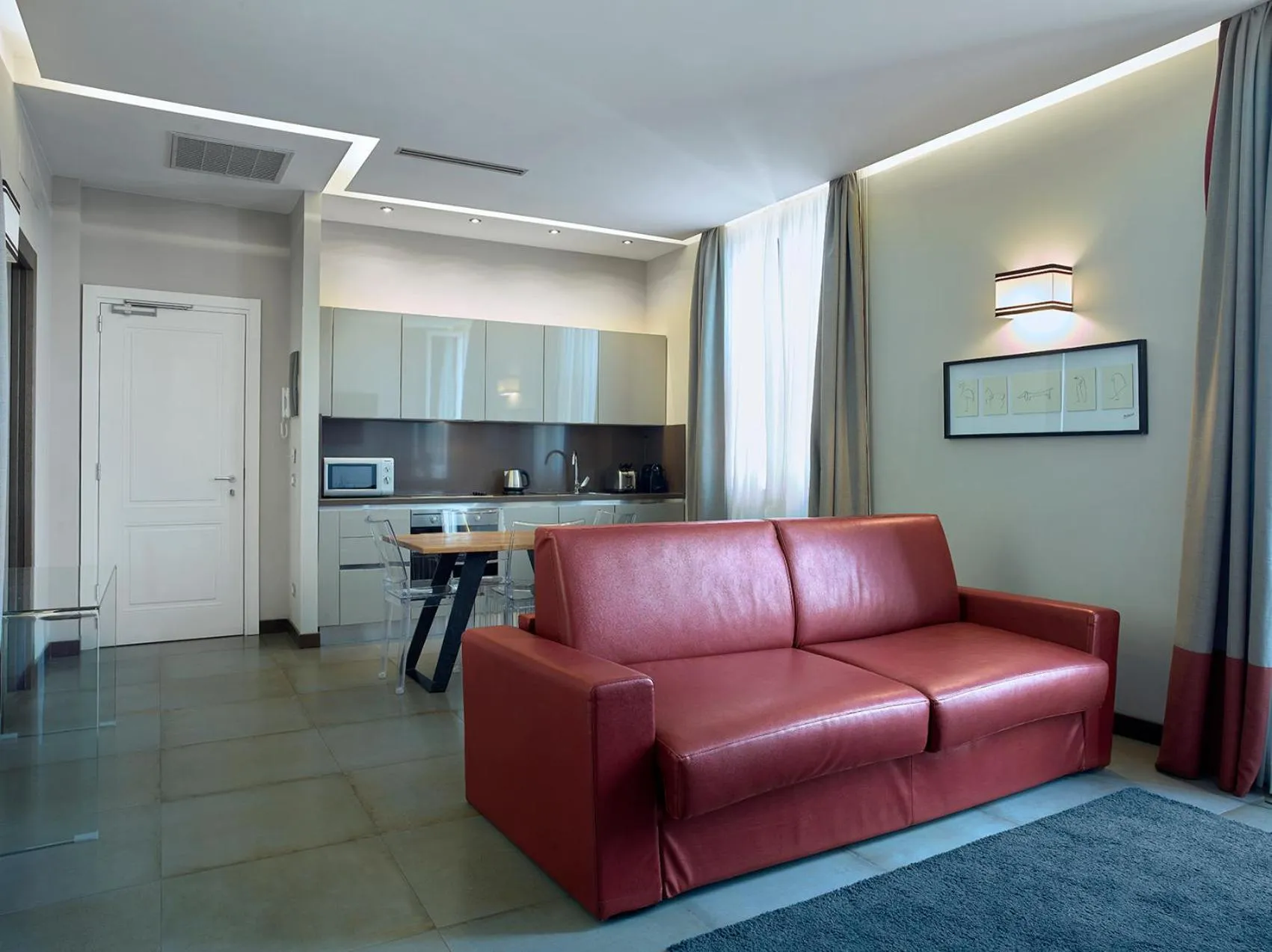 Living room in Trianon Borgo Pio Aparthotel