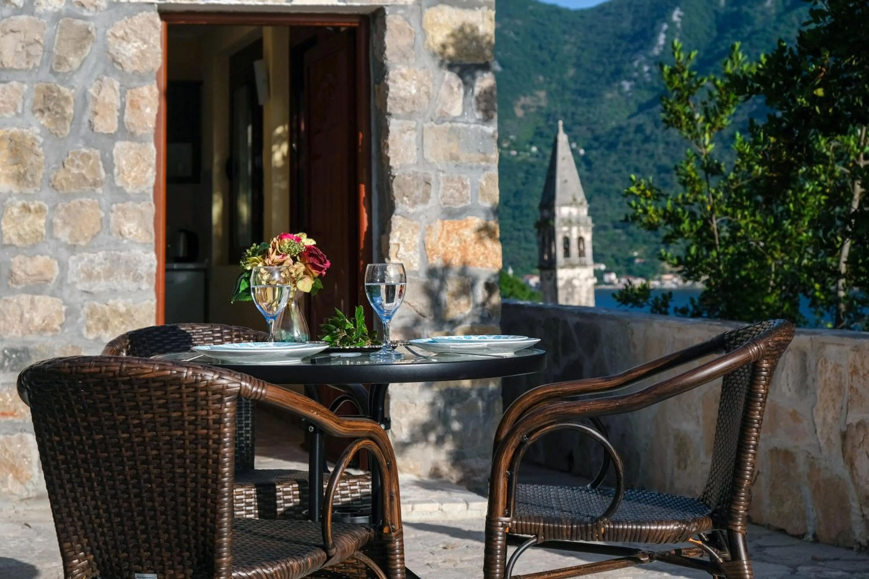 Patio in Villa & Apartments Perasto