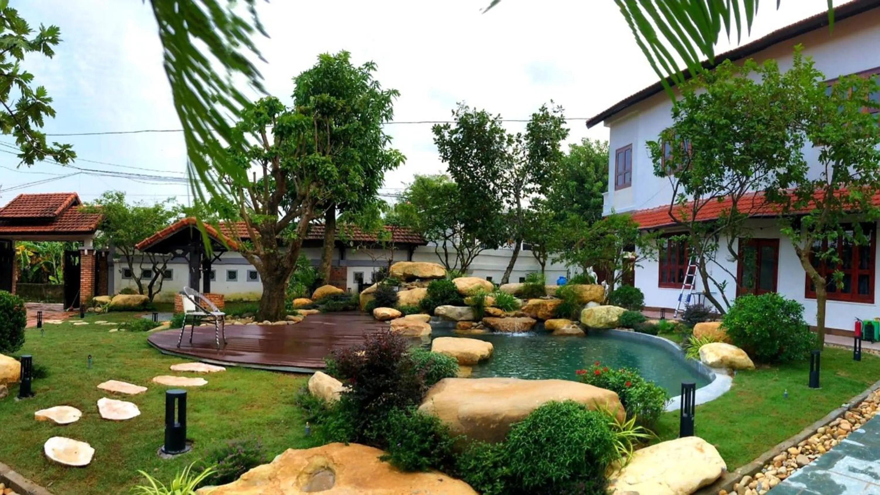 Garden in Golden Star Villa Hue