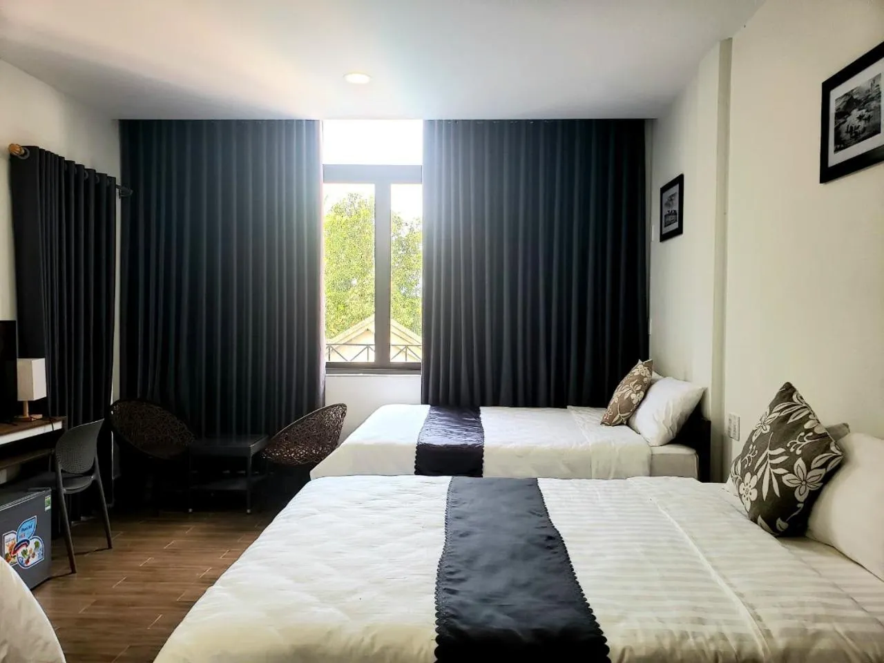 Photo of the whole room, Bed in Golden Star Villa Hue