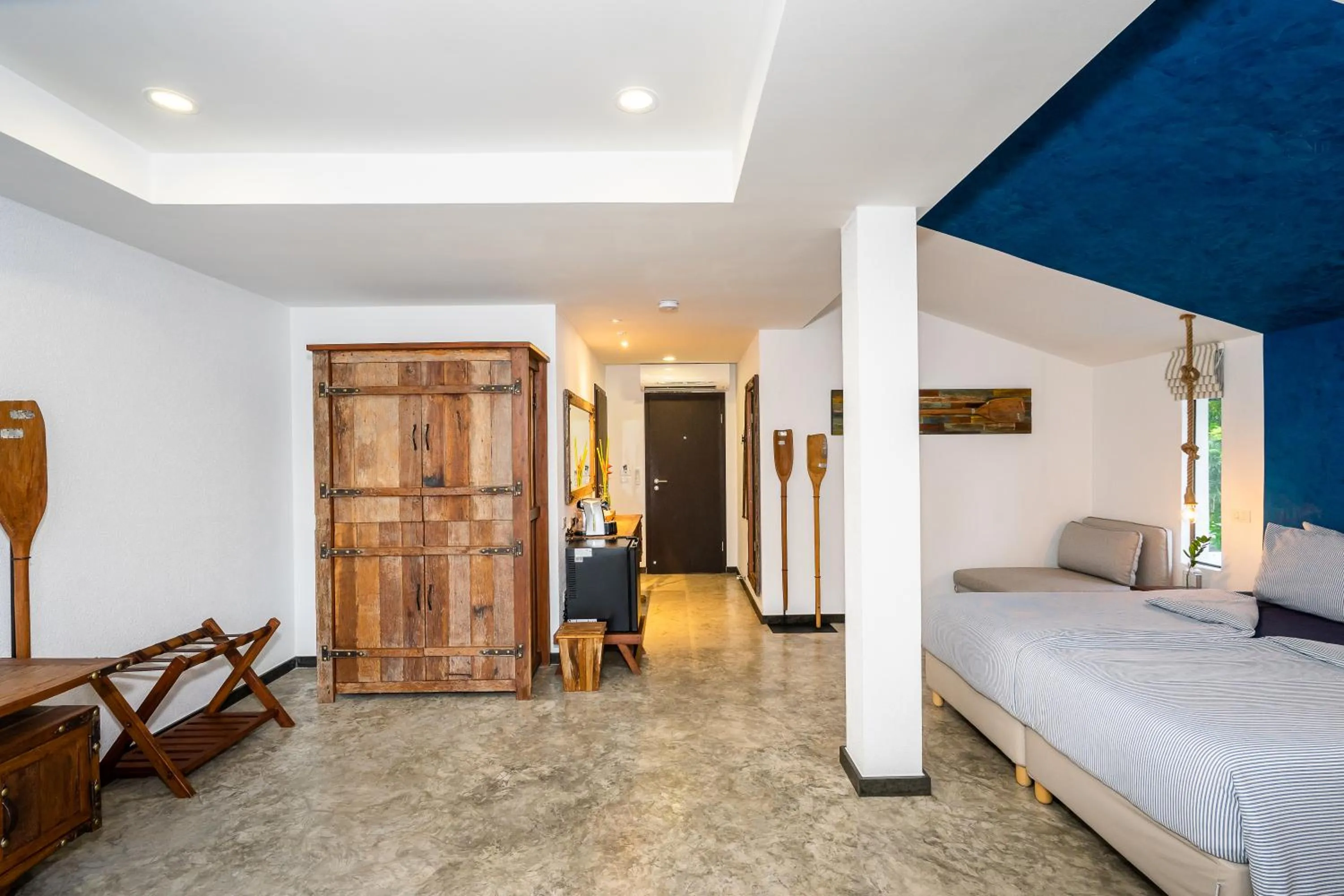 Bed in Shambhala Beach Resort