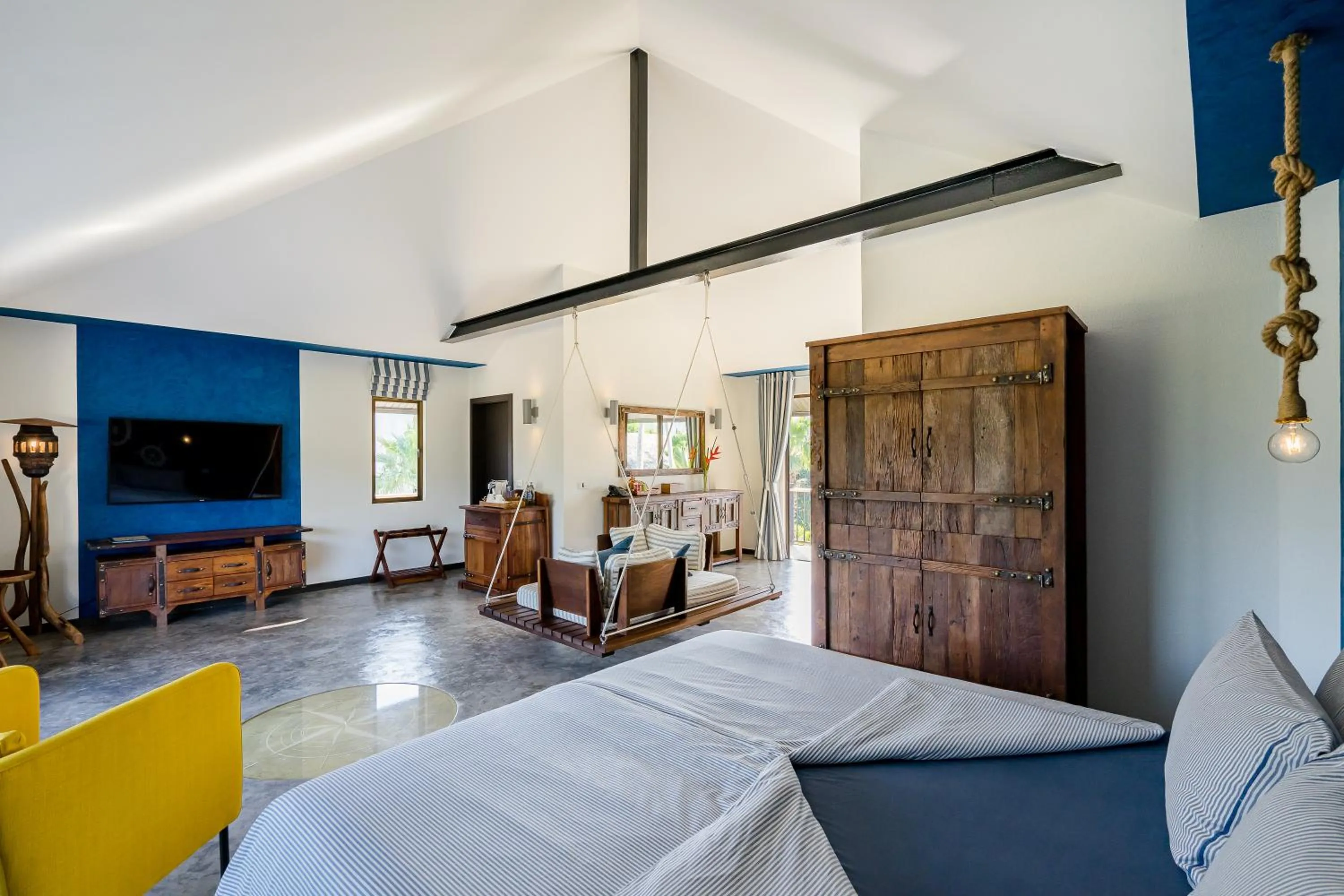 Bed in Shambhala Beach Resort