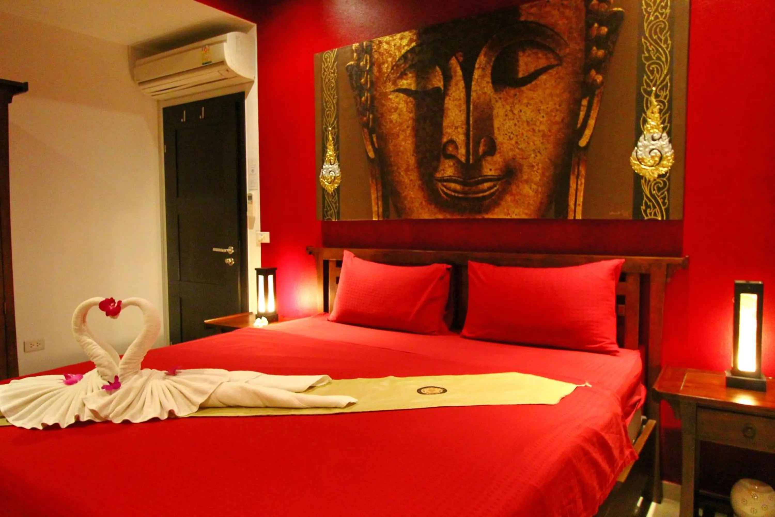 Bed in Shambhala Beach Resort