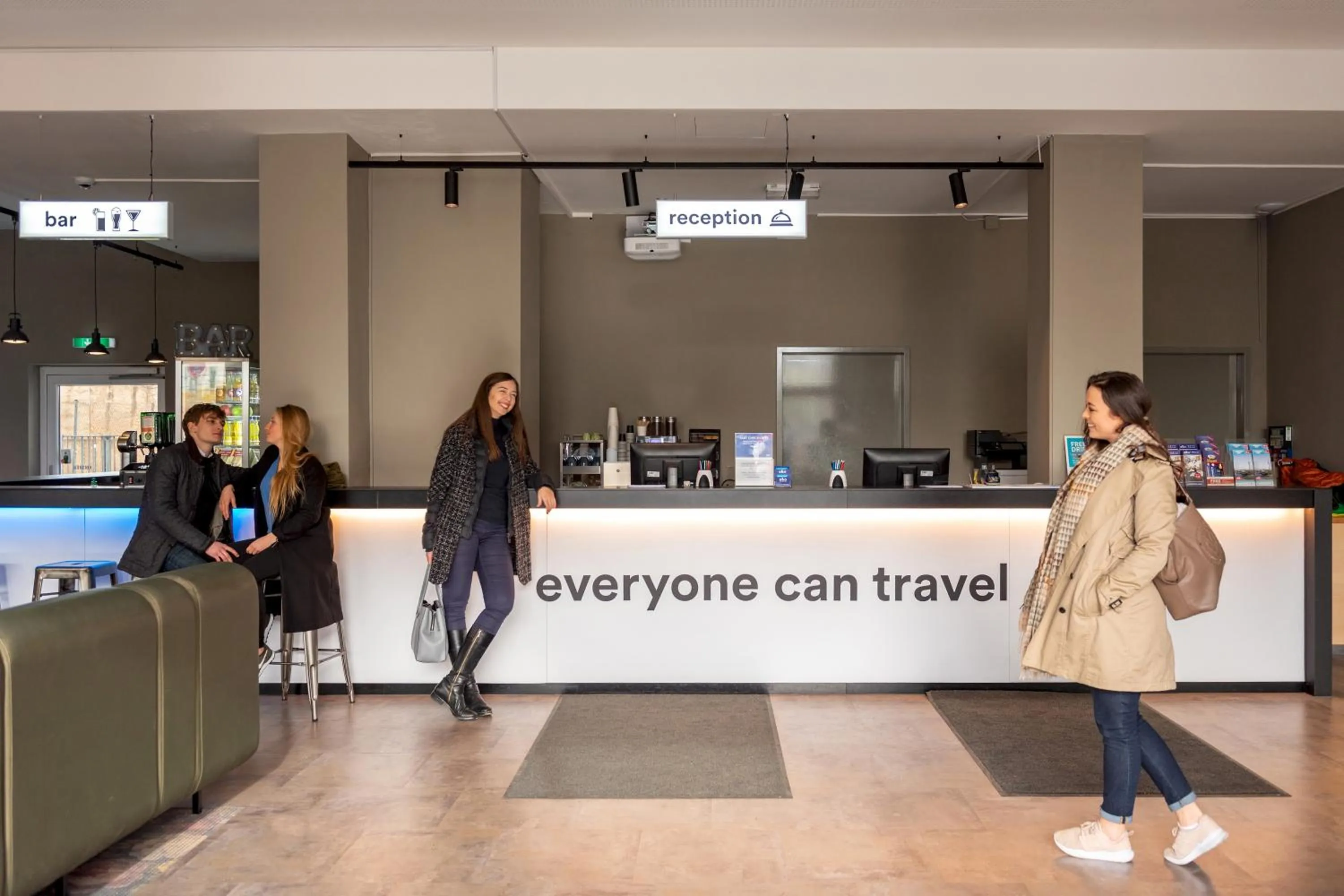 Lobby or reception in a&o München Laim