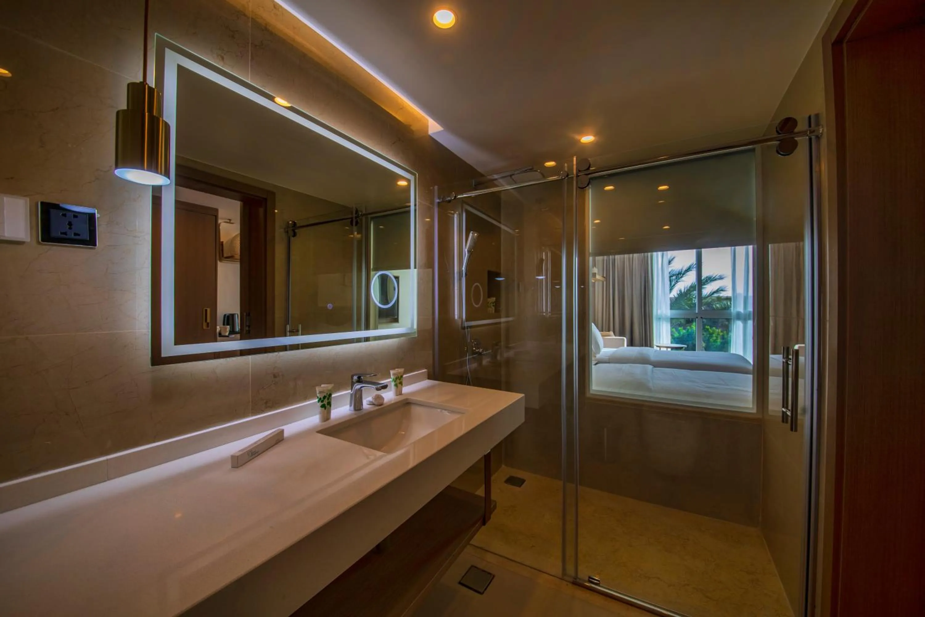 Bathroom in Luxotel Aqaba Beach Resort & Spa Only 15 years plus