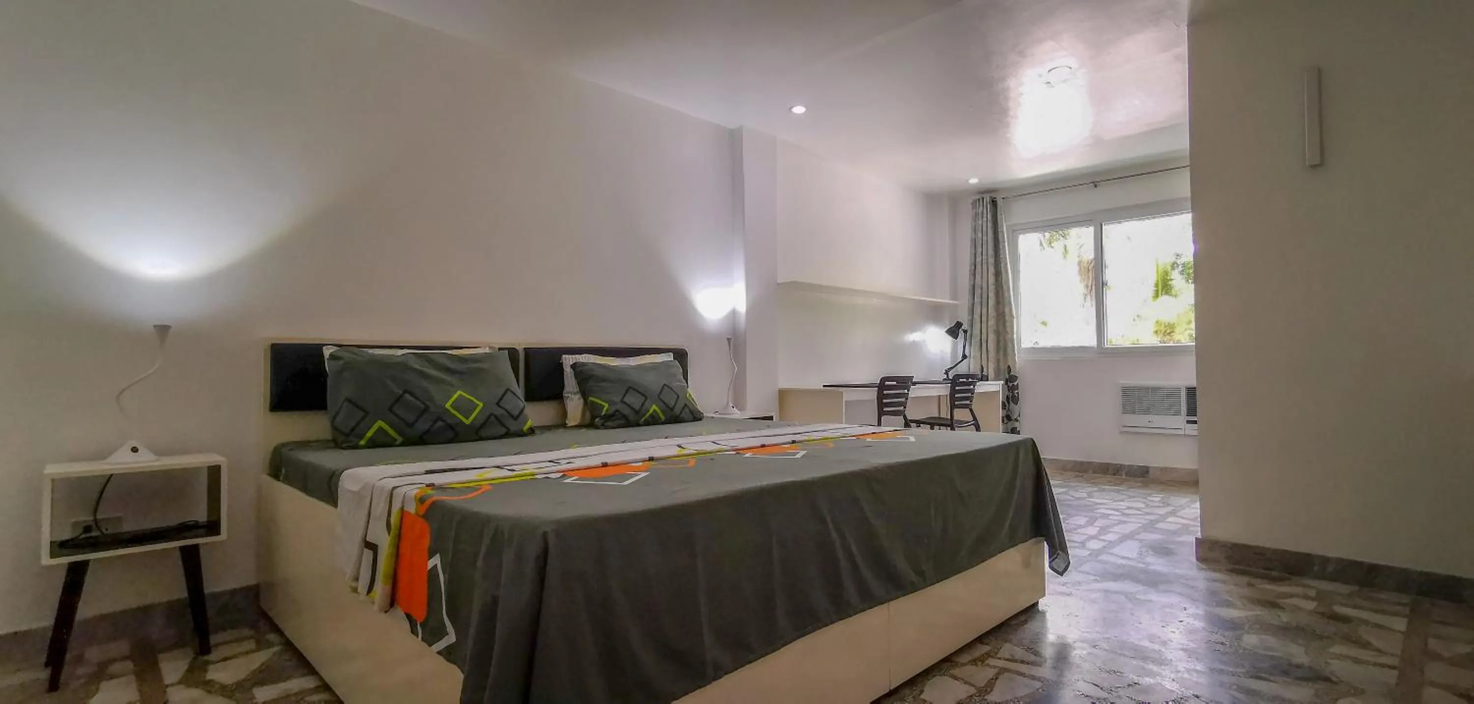 Bed in The Three P Beach Resort & Dive Center