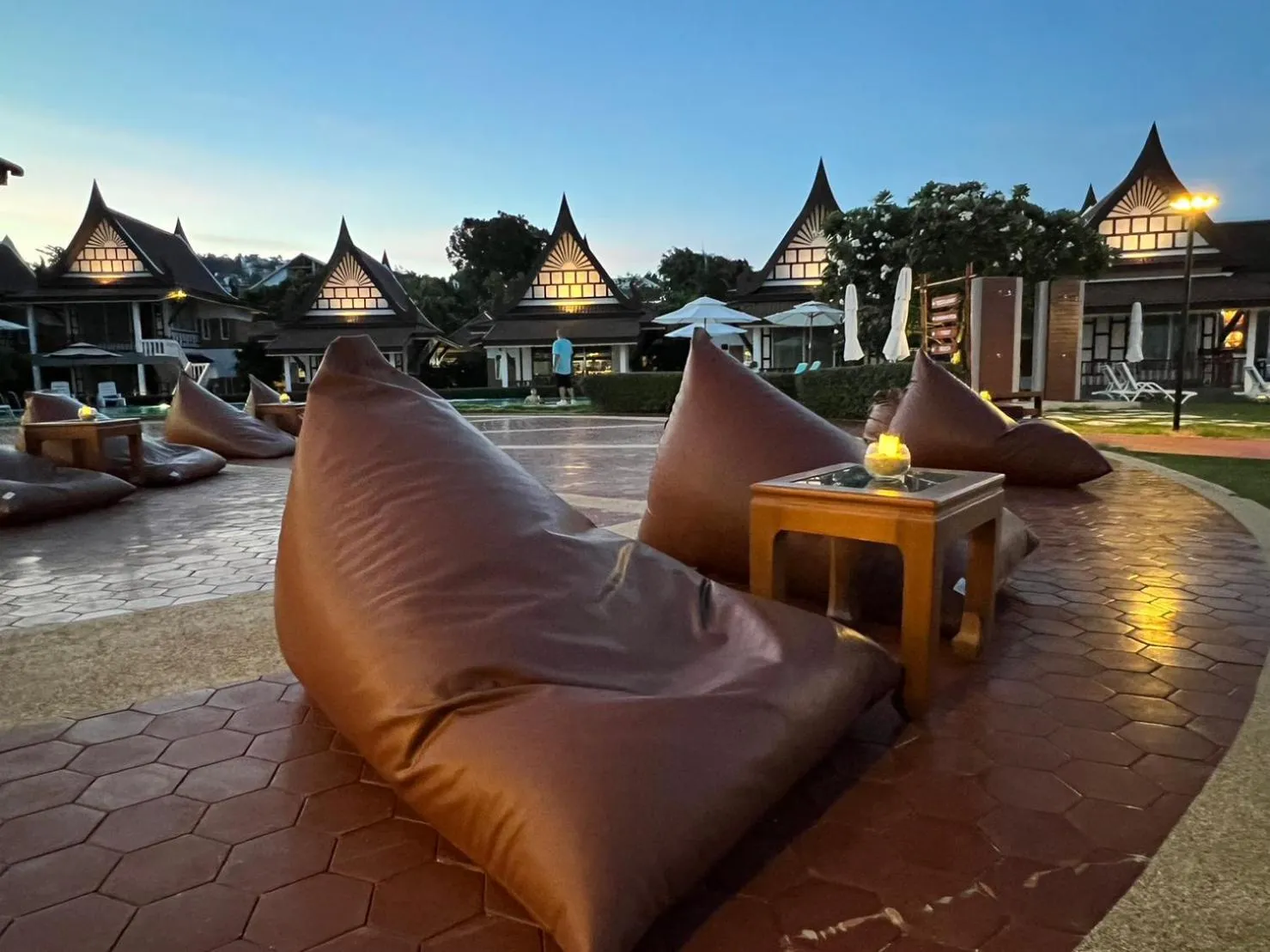 sunbed in Aura Samui Best Beach Hotel - SHA Plus