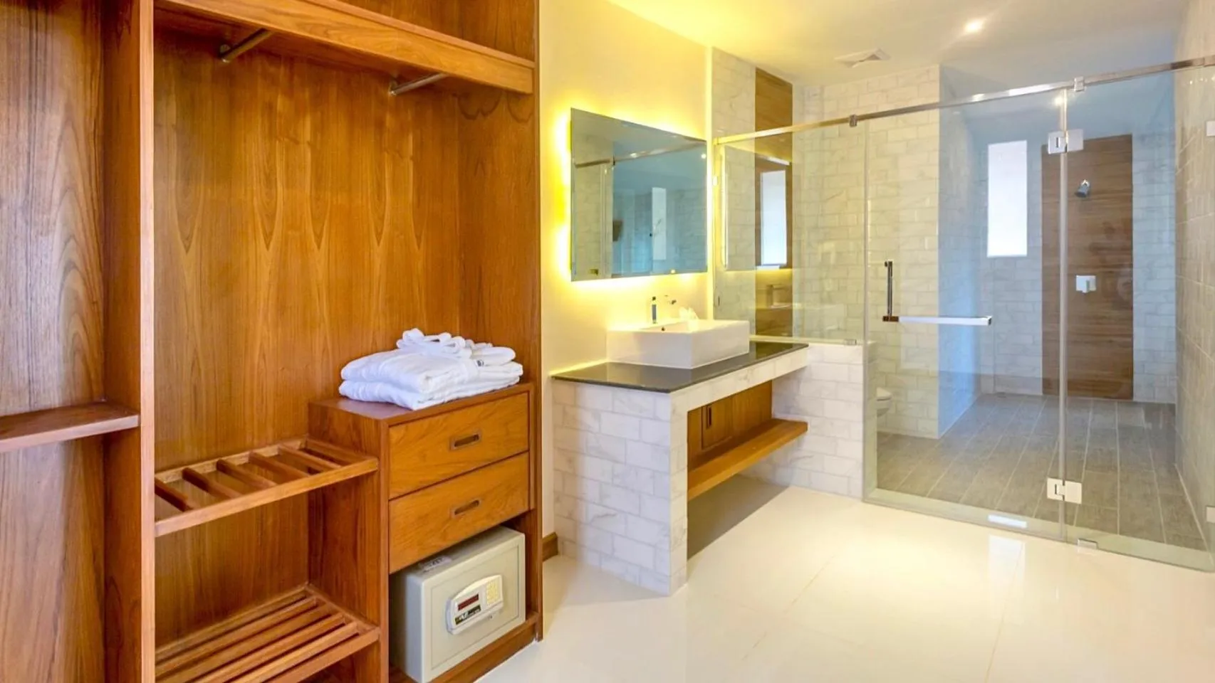 Bathroom in Aura Samui Best Beach Hotel - SHA Plus