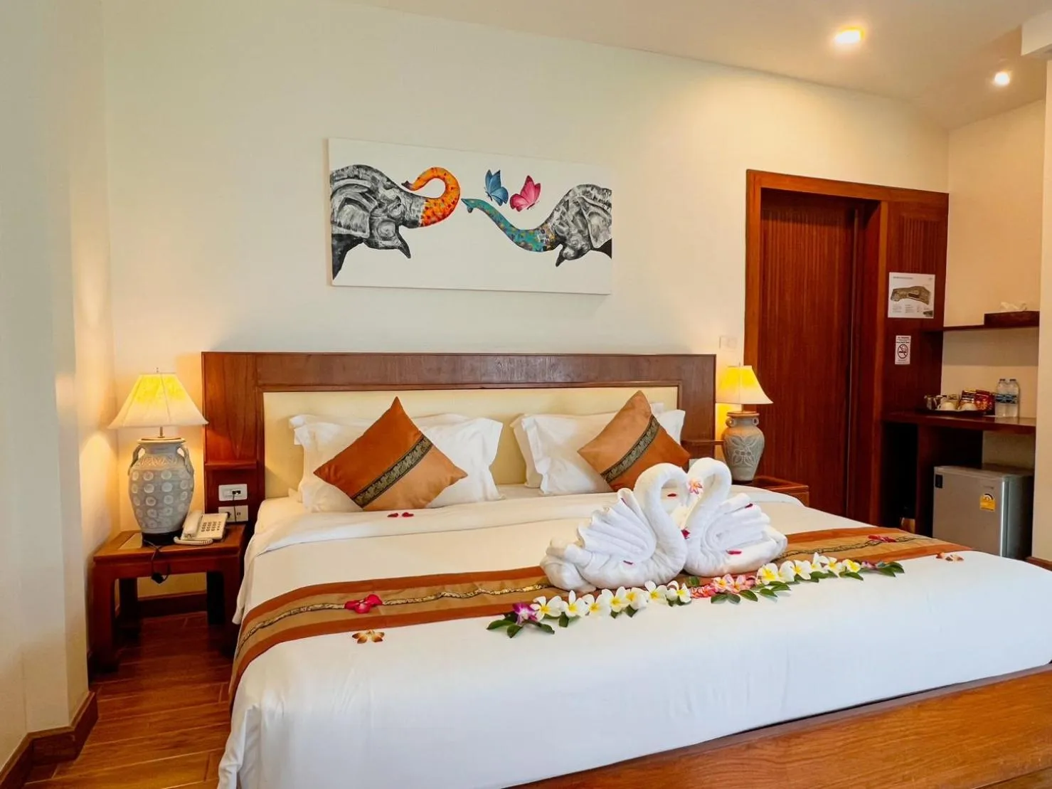 Bed in Aura Samui Best Beach Hotel - SHA Plus